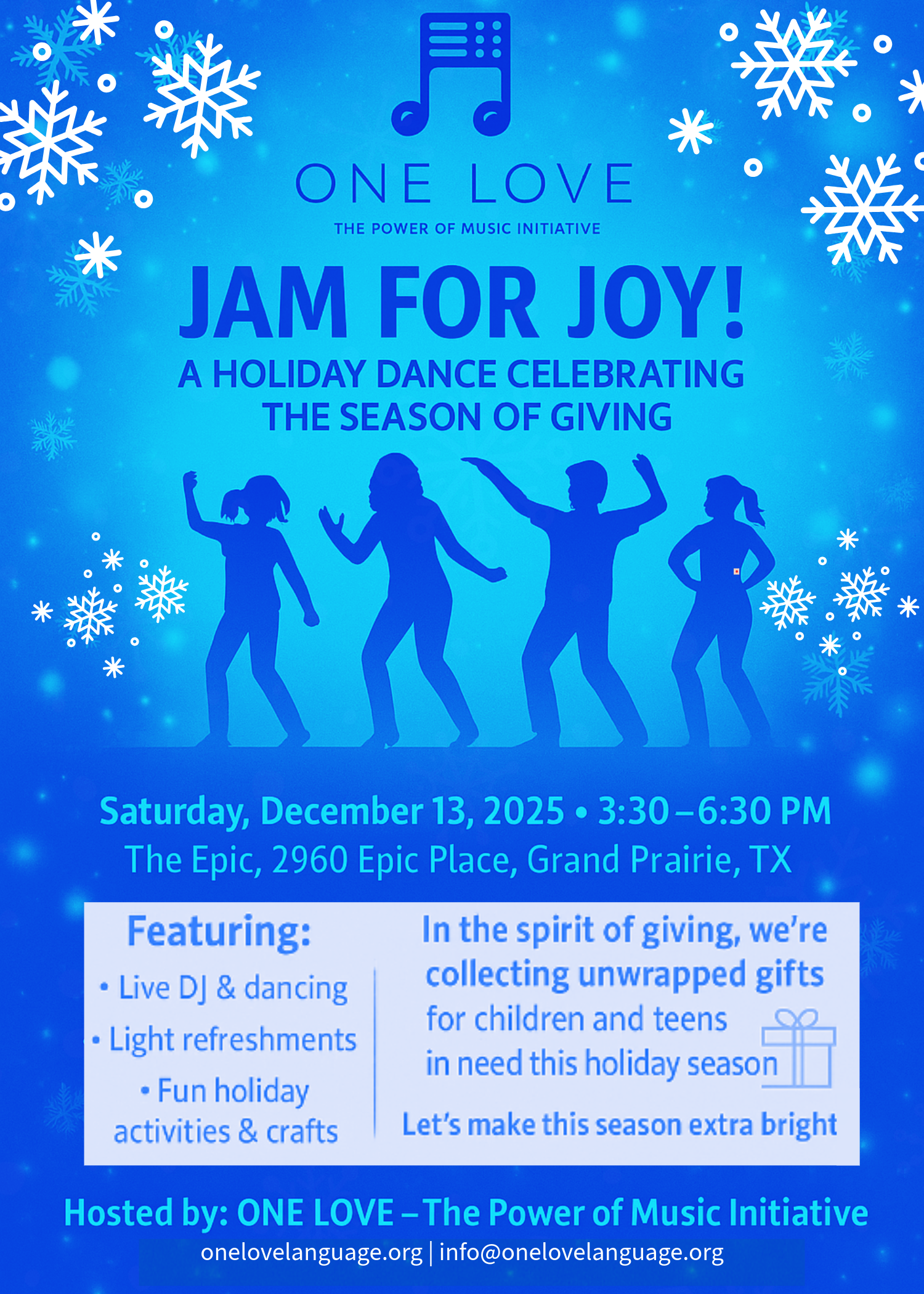 Campaign cover image for Jam for Joy - (Jam for Joy has been cancelled for this season. We appreciate your understanding as we prepare for future community events)