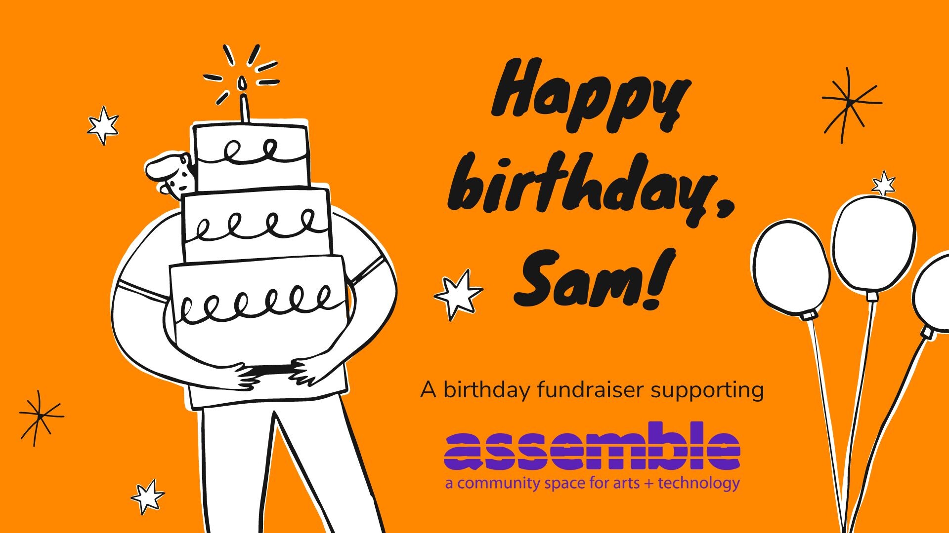 Campaign cover image for Sam's Birthday Fundraiser!