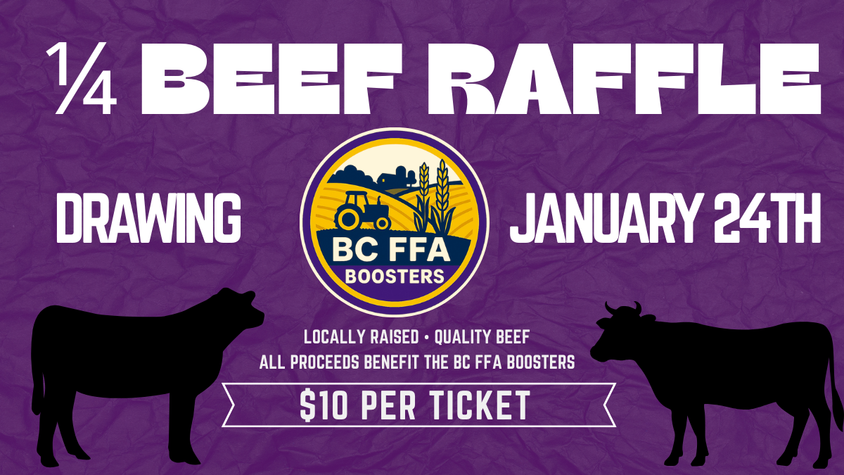 Ffa Raffle Signs BC FFA Boosters Beef Raffle | BC FFA Boosters