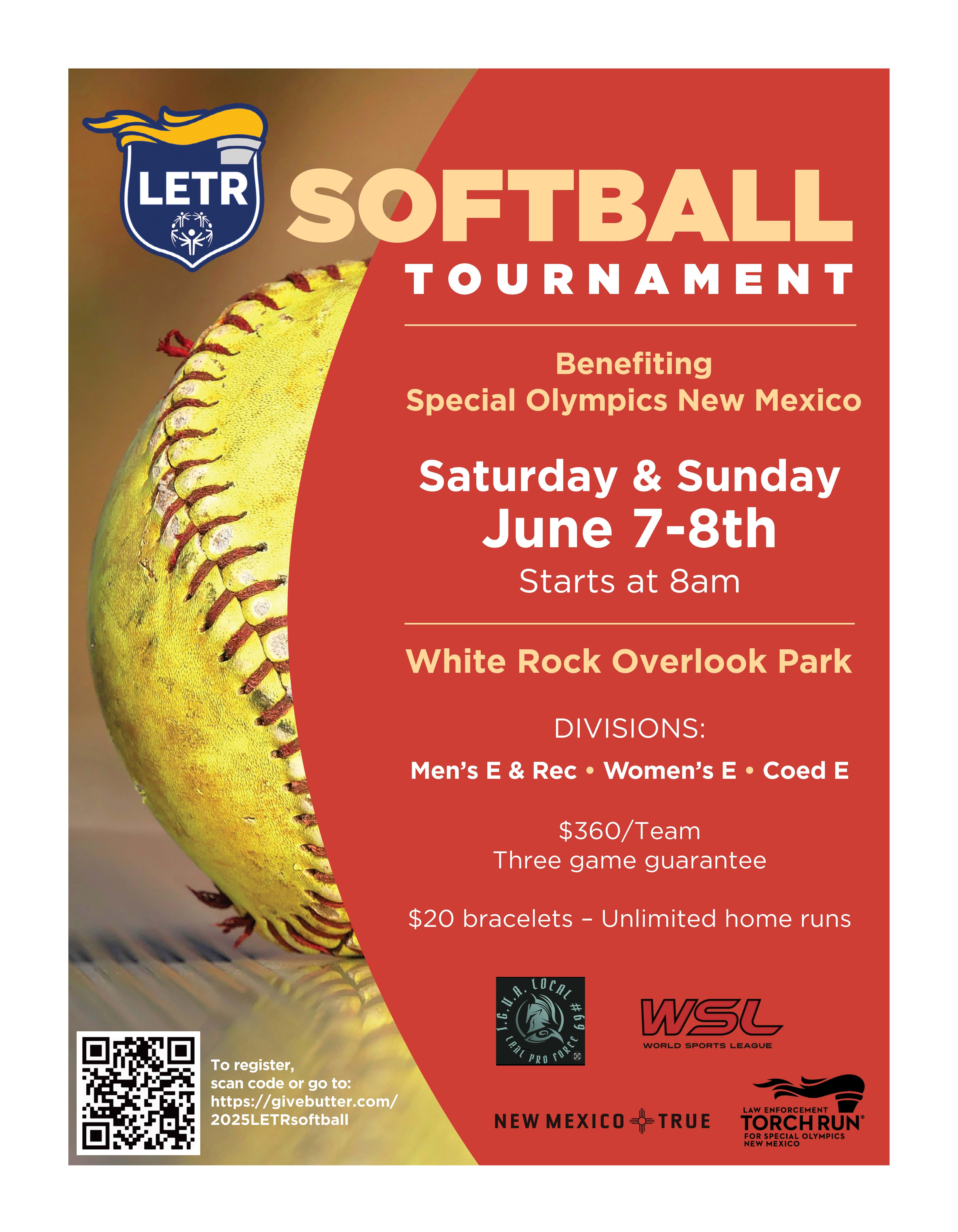 Campaign cover image for 2025 LETR Softball Tournament