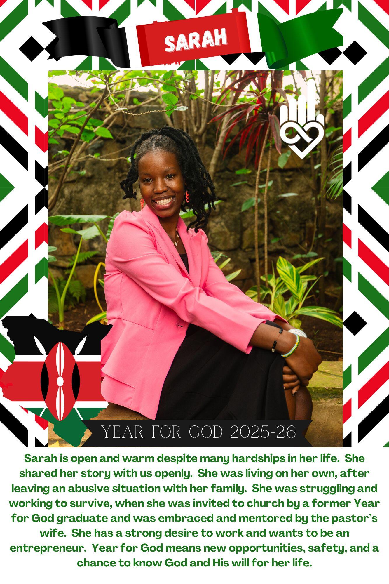 Campaign cover for Year for God - Sarah