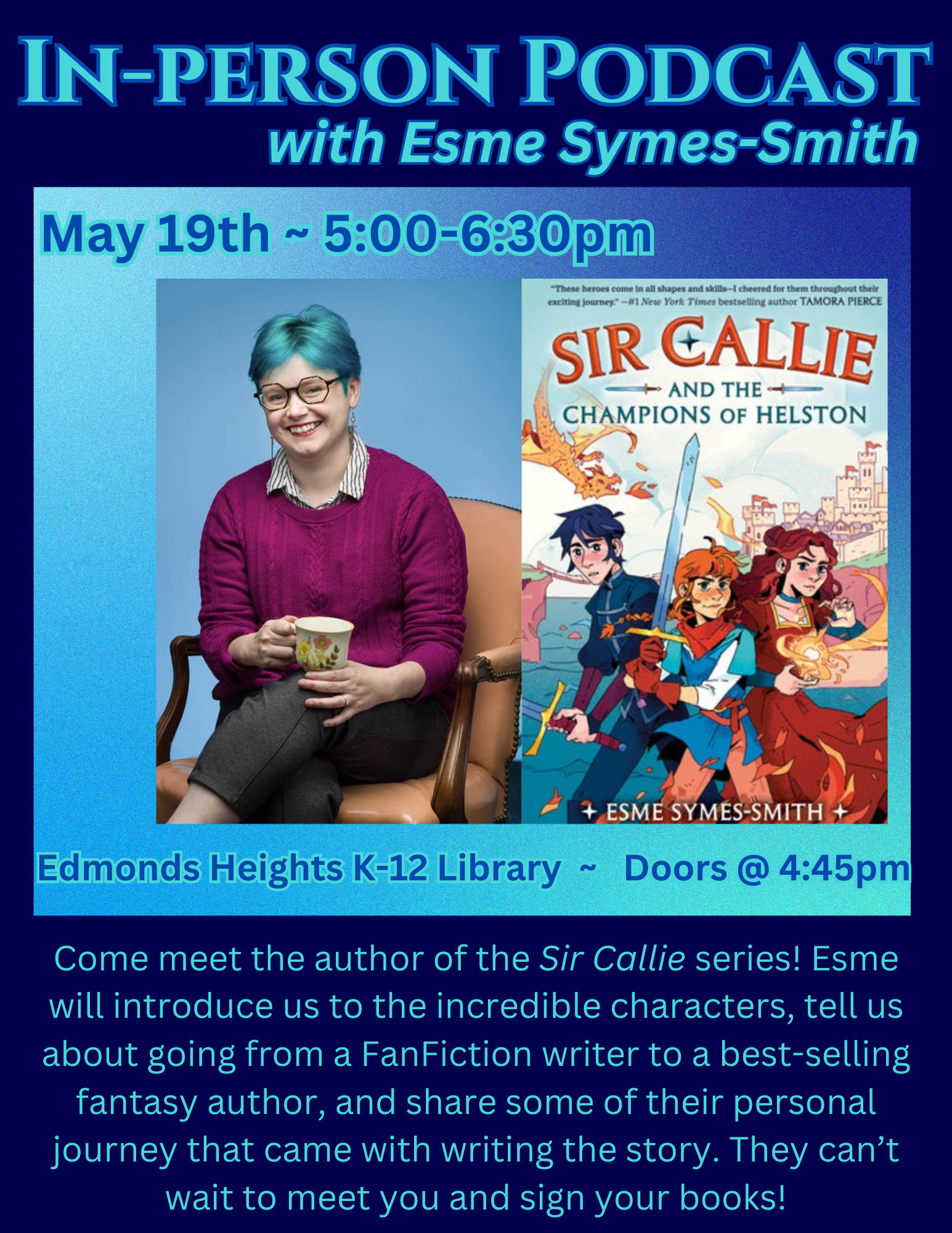 Campaign cover image for In-Person Podcast with Esme Symes-Smith