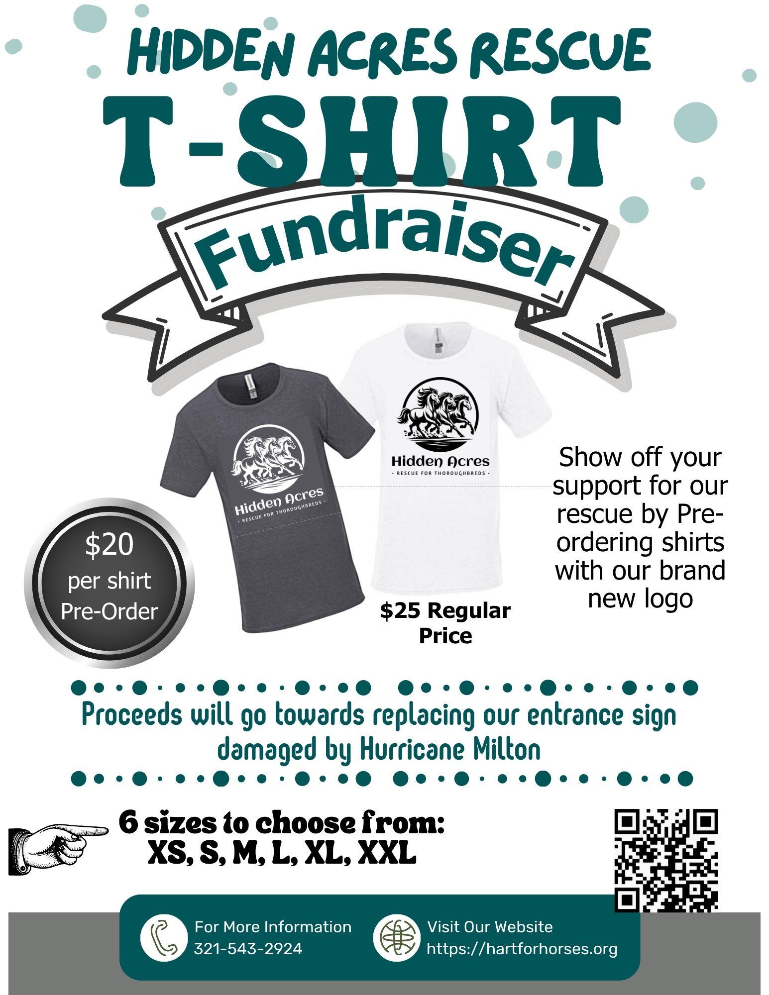 Shirt Raffle Sign T-Shirt Fundraiser