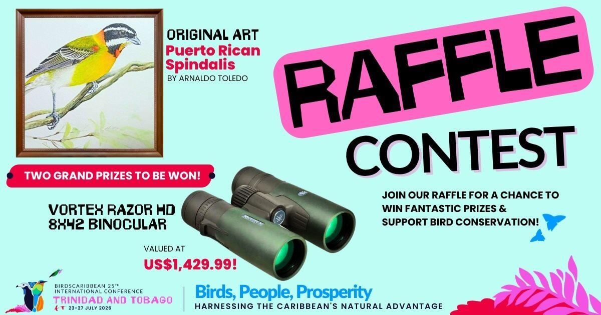 Campaign cover image for 2026 BirdsCaribbean Raffle