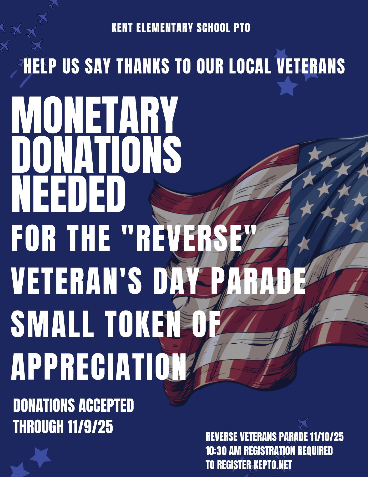 Campaign cover image for Honoring our Veterans at KES