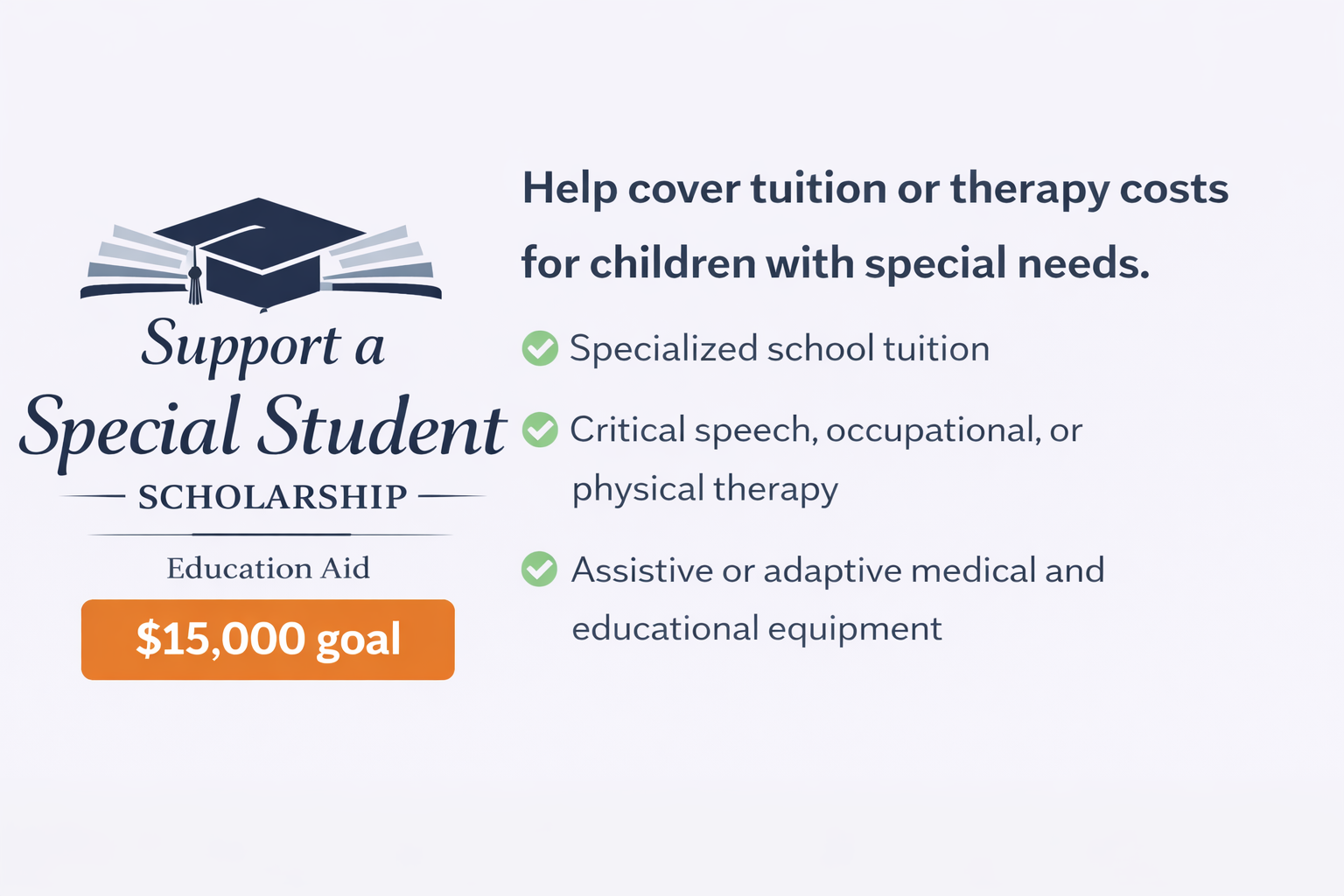 Campaign cover image for Keep a Child in Therapy. Keep a Child in School.