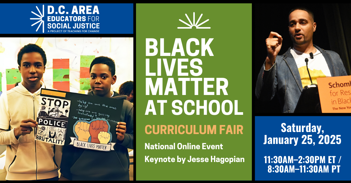 Campaign cover image for 2025 Black Lives Matter at School Curriculum Fair
