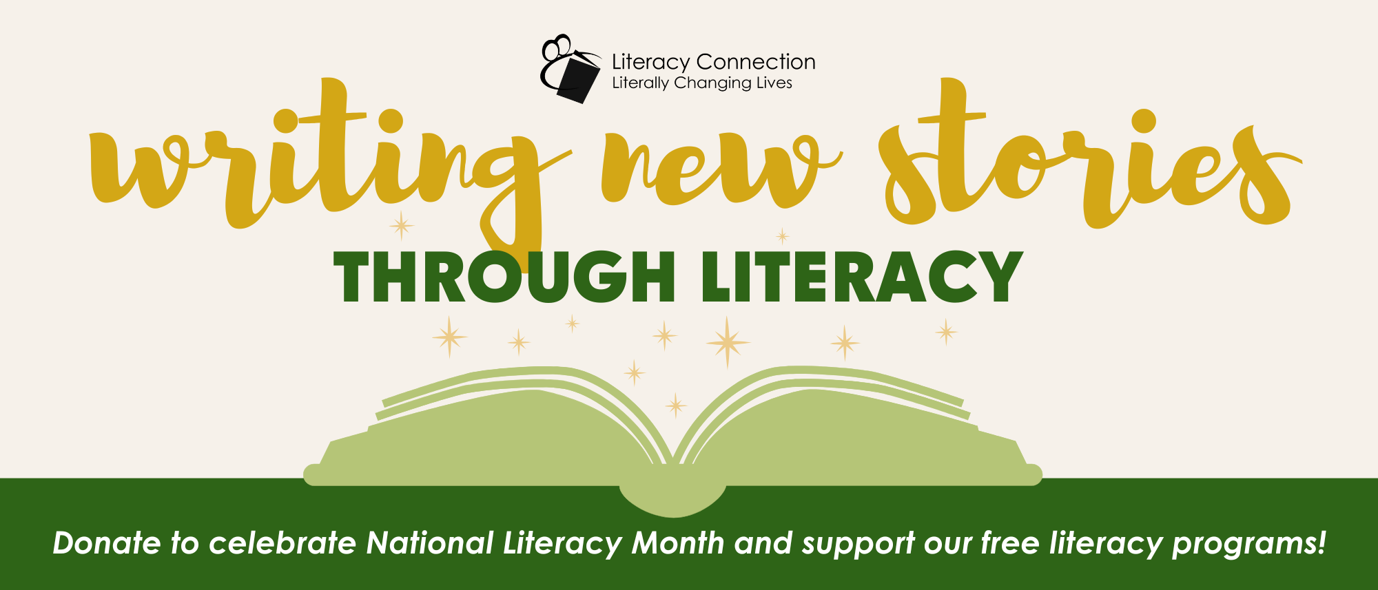 Campaign cover image for Writing New Stories through Literacy