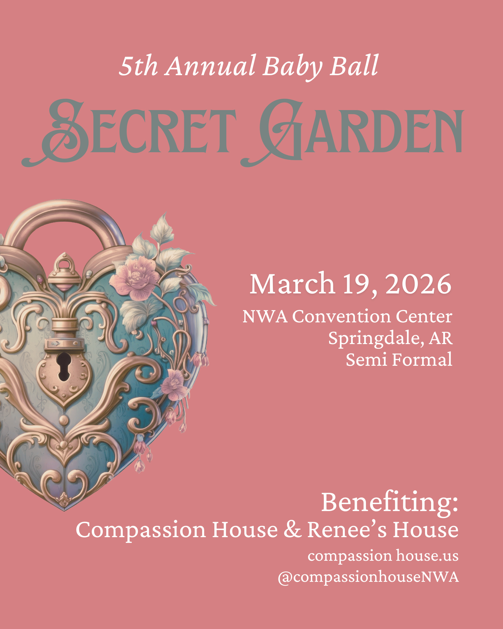 Campaign cover image for 2026 Baby Ball - 5th Annual Baby Ball - Theme Secret Garden