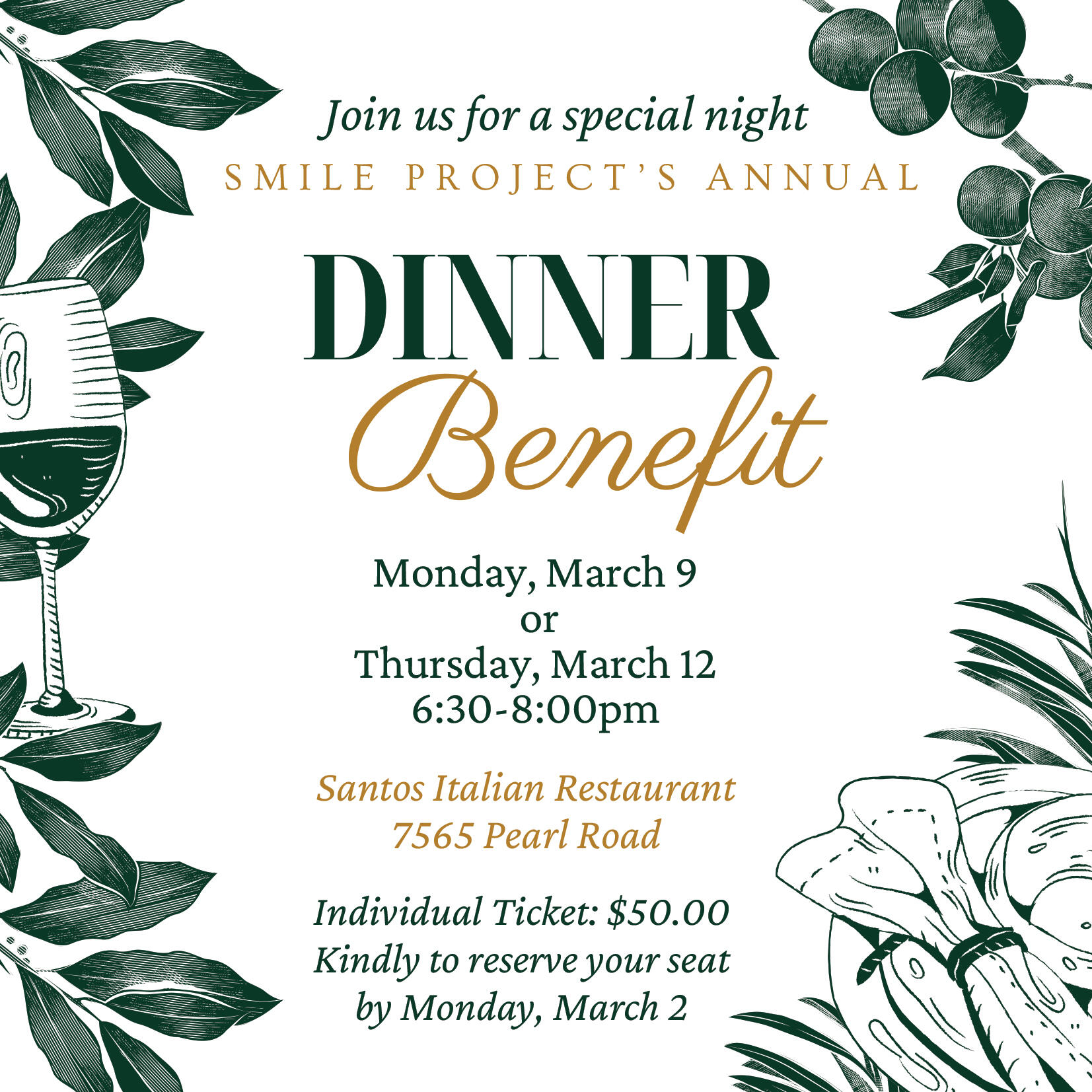 Campaign cover image for 2026 SMILE project Annual Dinner Benefit