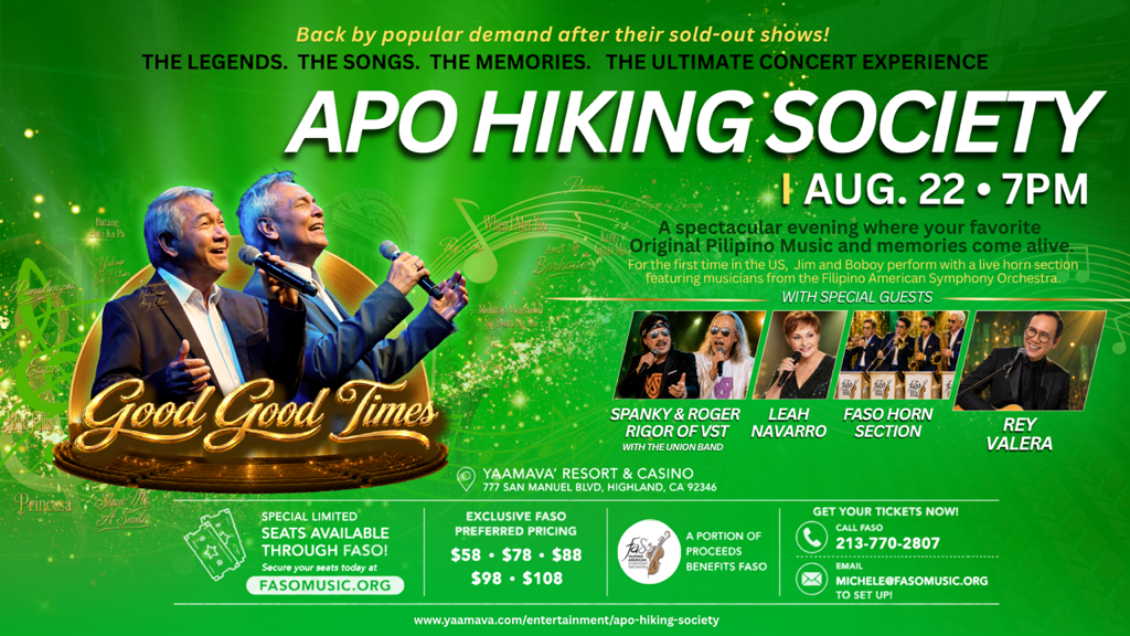 Campaign cover image for Apo Hiking Society featuring FASO