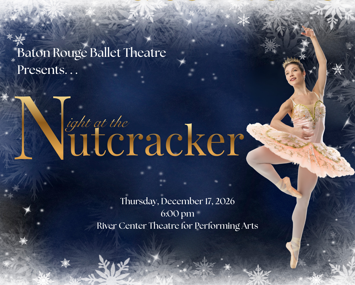 Campaign cover image for Baton Rouge Ballet Theatre's Inaugural Fundraising Event: Night at the Nutcracker