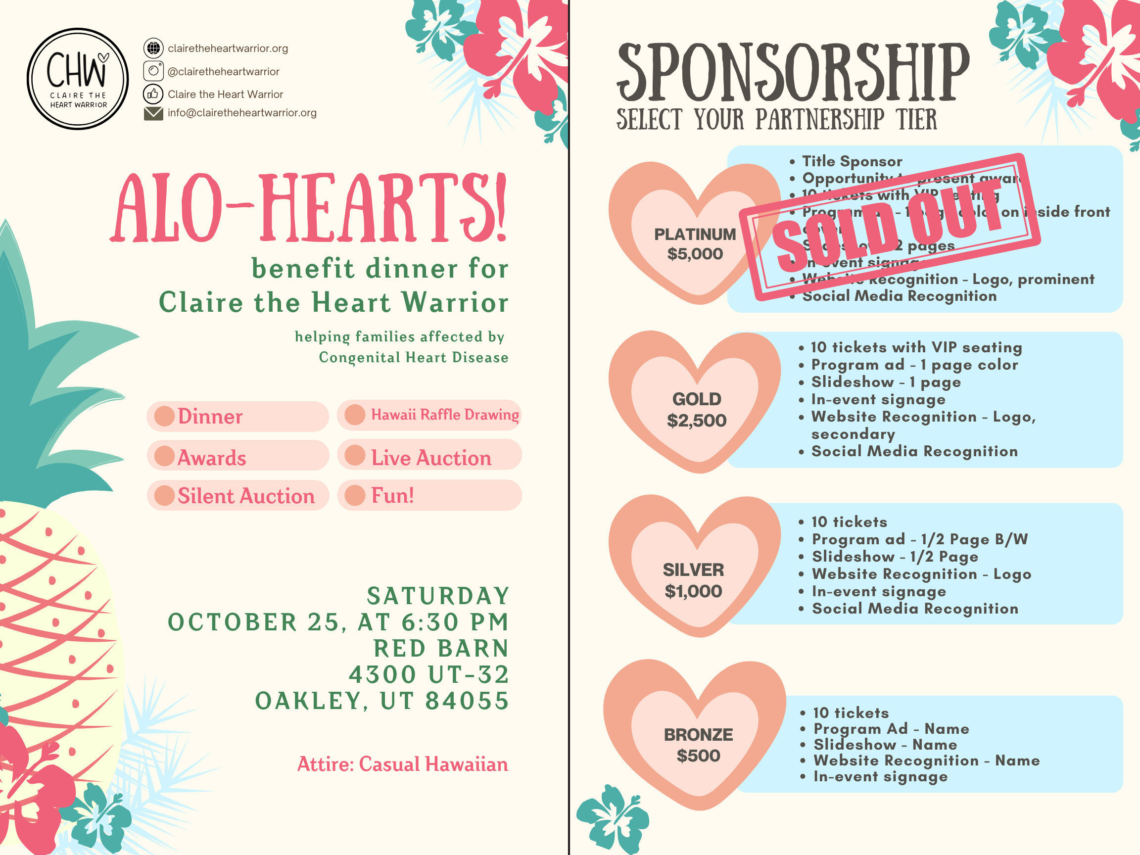 Campaign cover image for Alo-Hearts! Benefit Dinner Sponsorship