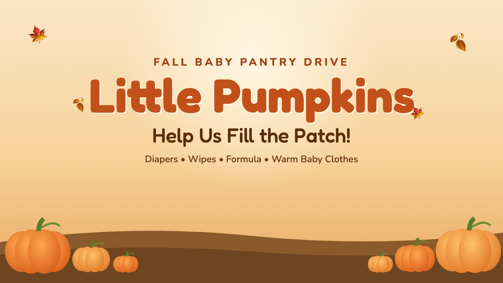 Campaign cover image for Little Pumpkins: Help Fill the Patch