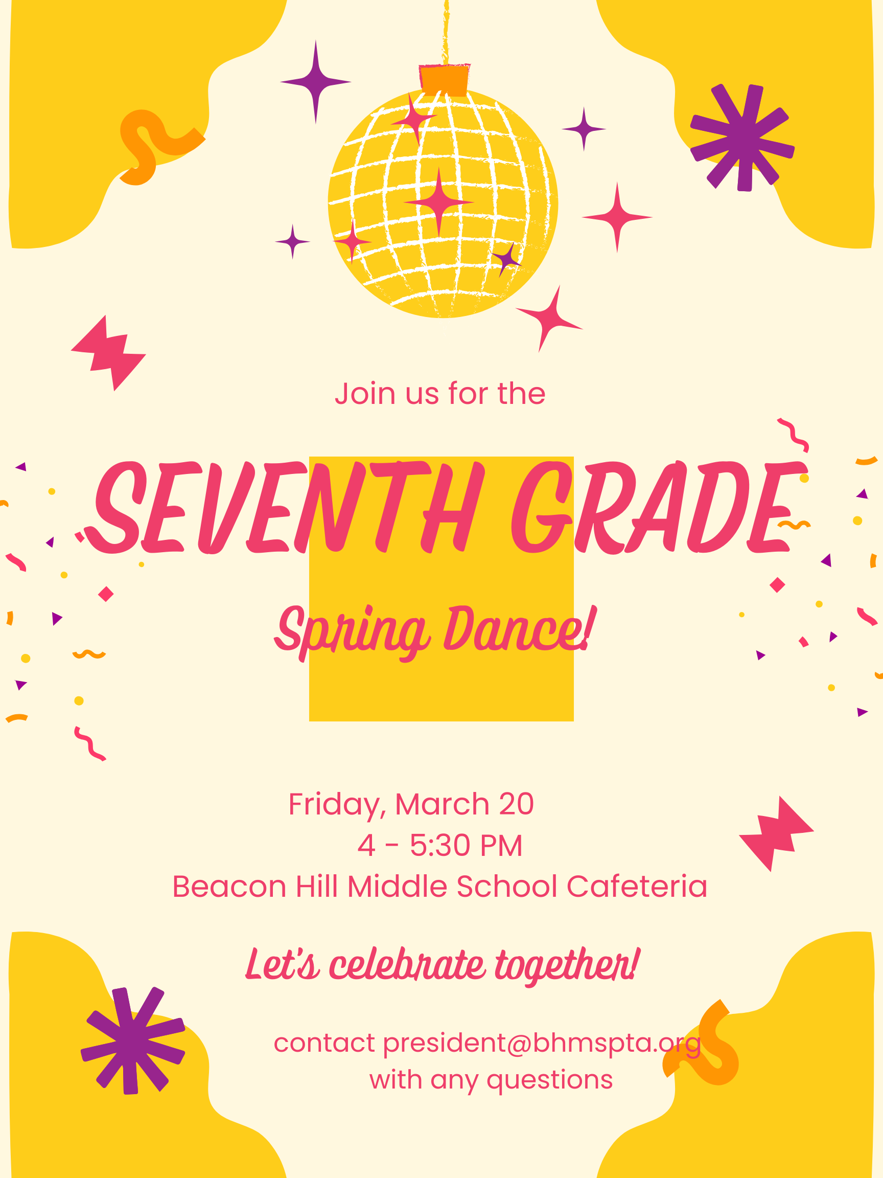 Campaign cover image for Beacon Hill Middle School Spring Seventh Grade Dance