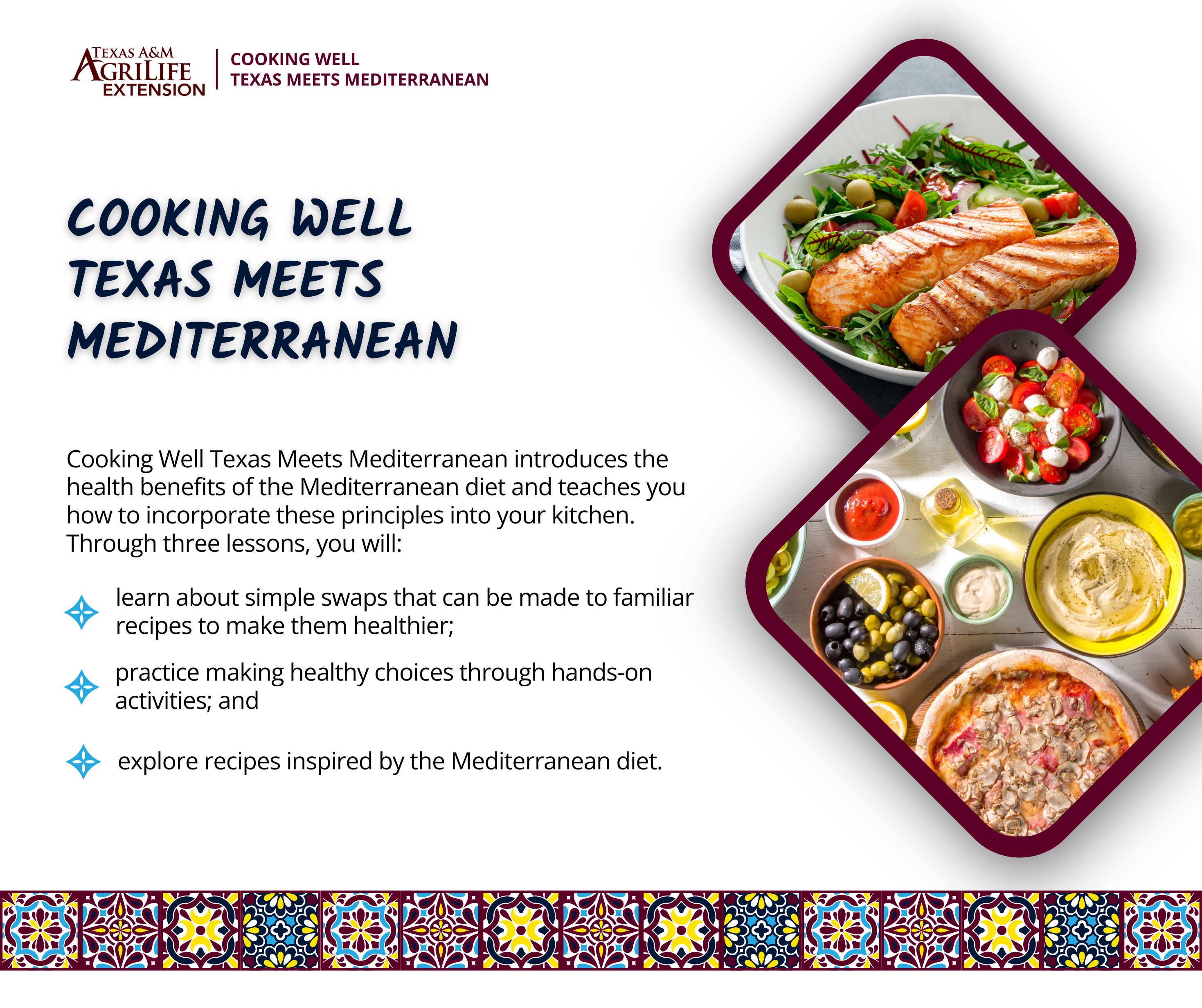 Campaign cover image for Cooking Well Texas Meets Mediterranean - Cooking Class!
