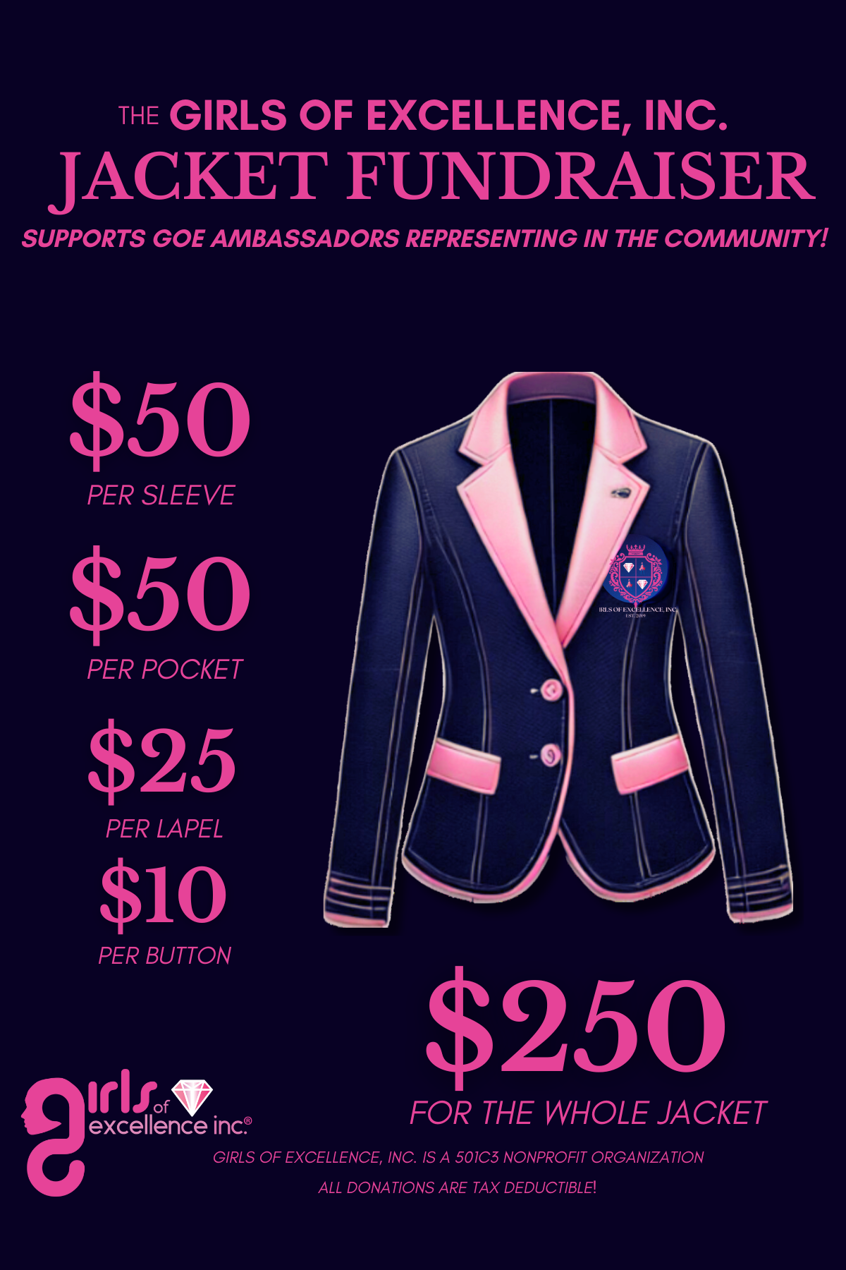 Campaign cover image for GOE Ambassadors GOE'ing to Washington D.C.!