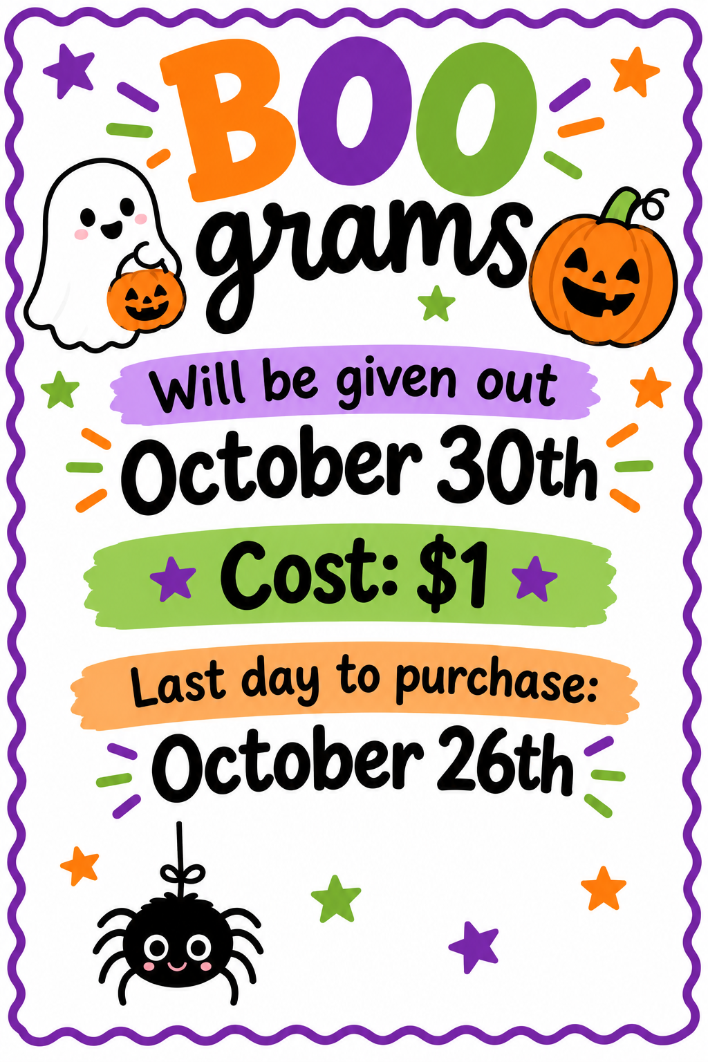Campaign cover image for RCS Boo Grams 2026