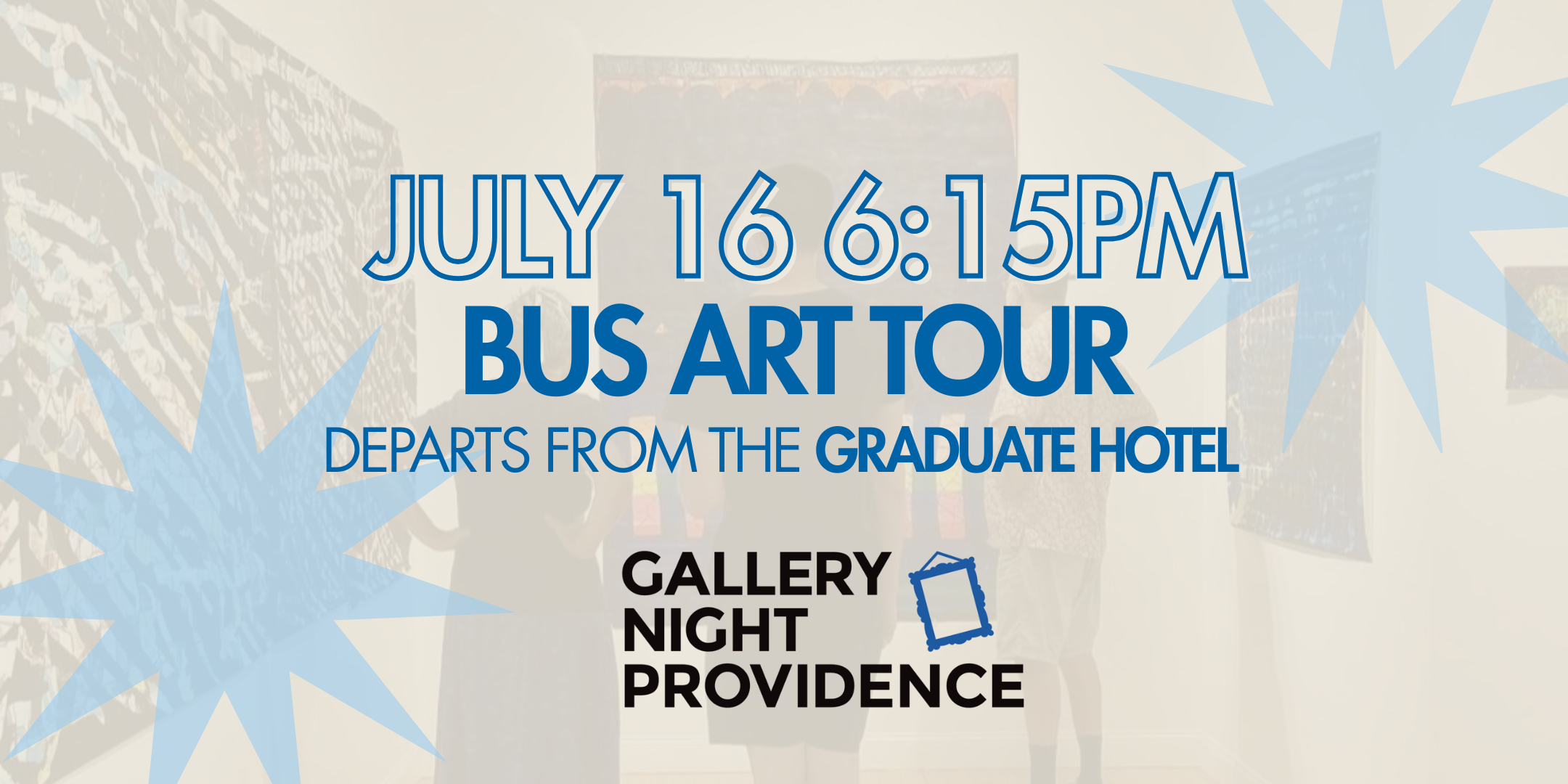 Campaign cover image for Gallery Night 2026 - July 16 6:15PM Bus Tour