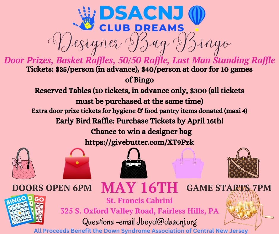Campaign cover image for DSACNJ Designer Bag Bingo