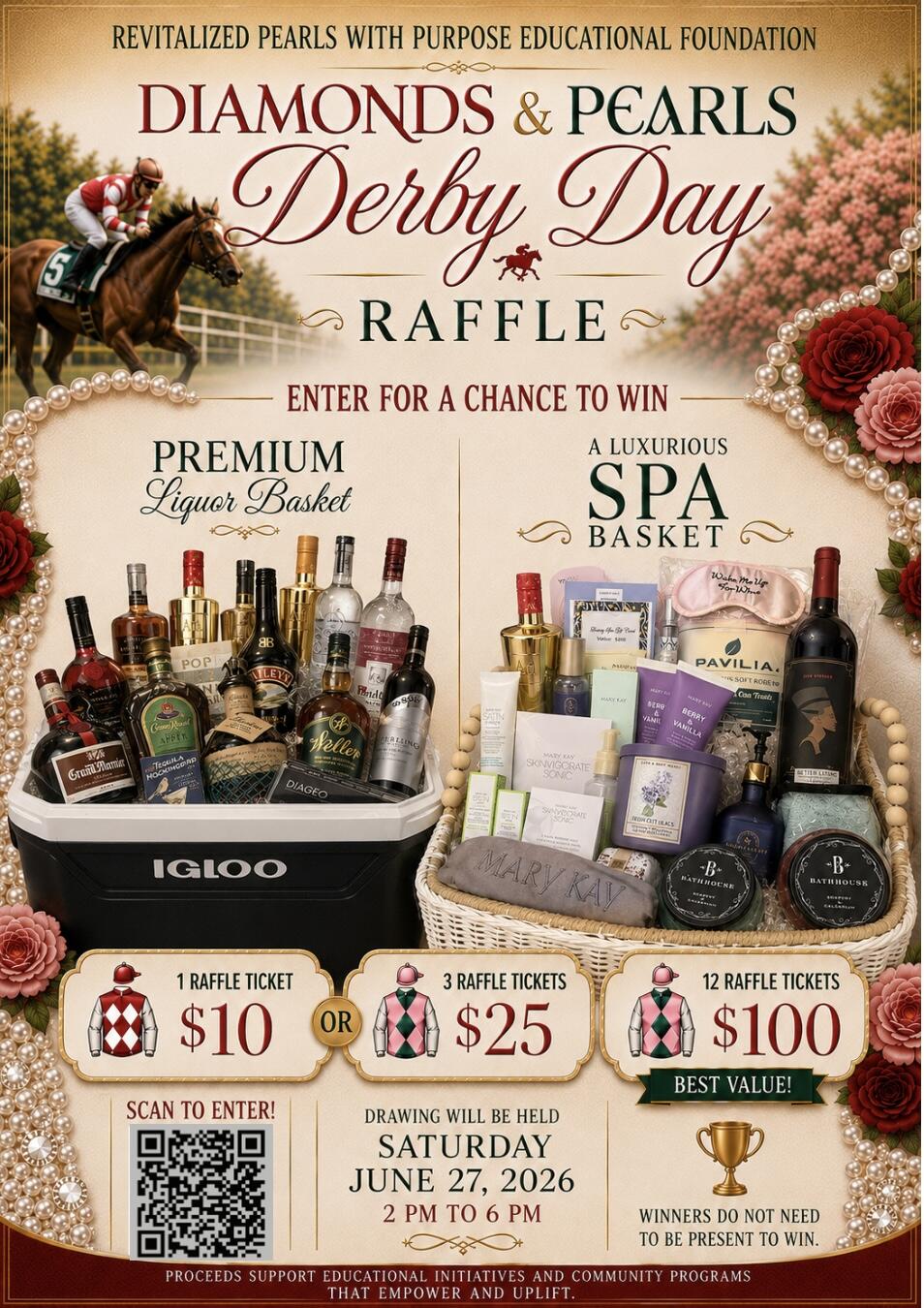 Campaign cover image for Diamonds & Pearls Derby Day Raffle