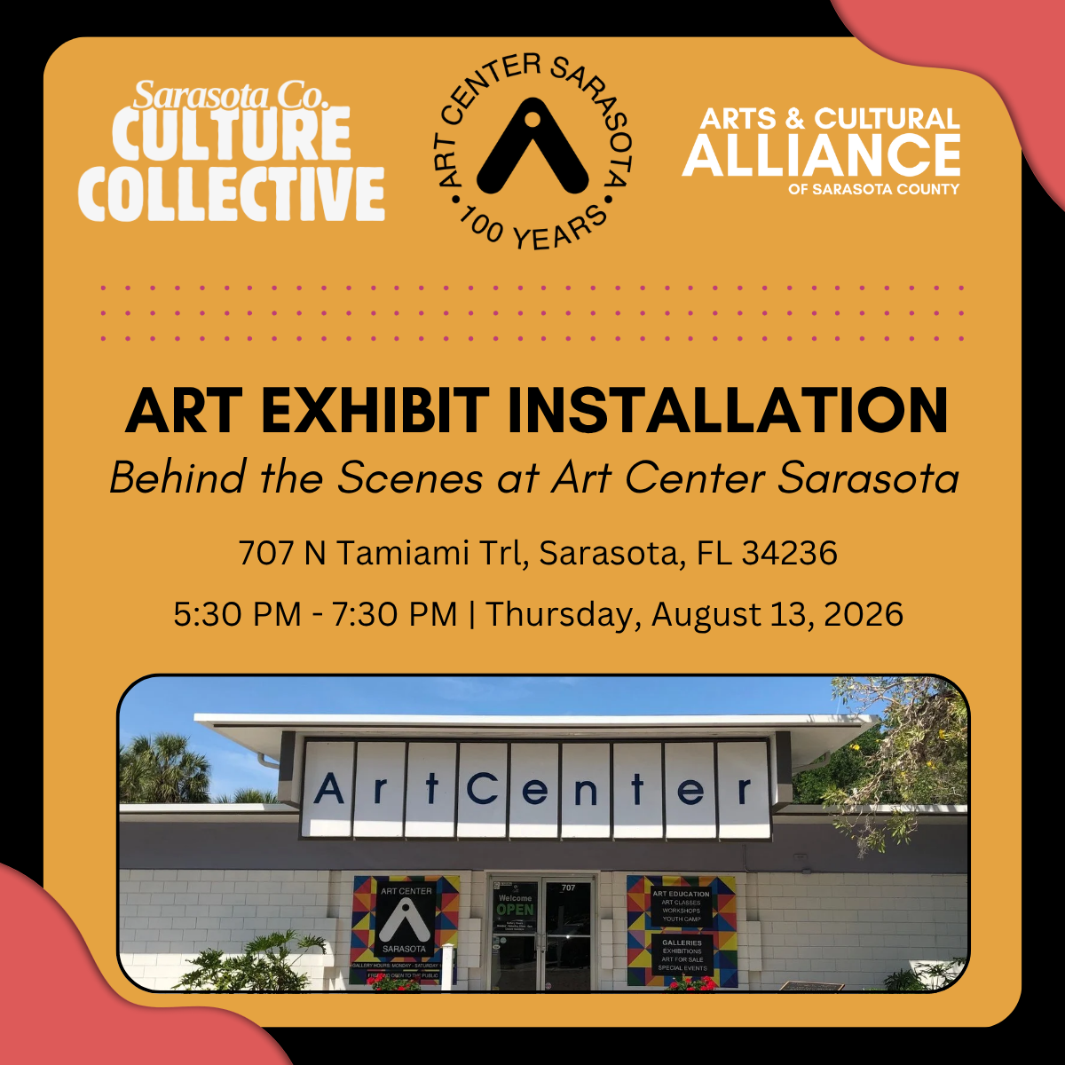 Campaign cover image for Culture Collective: Art Exhibit Installation at Art Center Sarasota