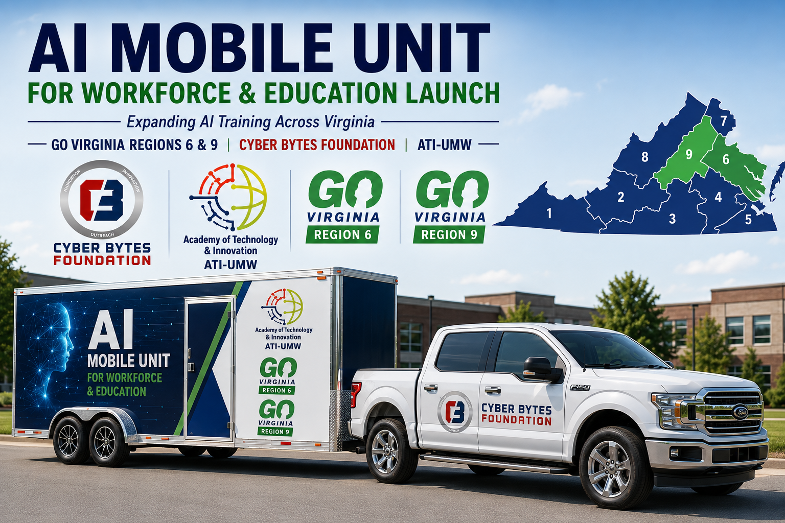 Campaign cover image for AI Mobile Unit for Workforce & Education – Mobile Learning Vehicles- GO Virginia Region 6 and 9