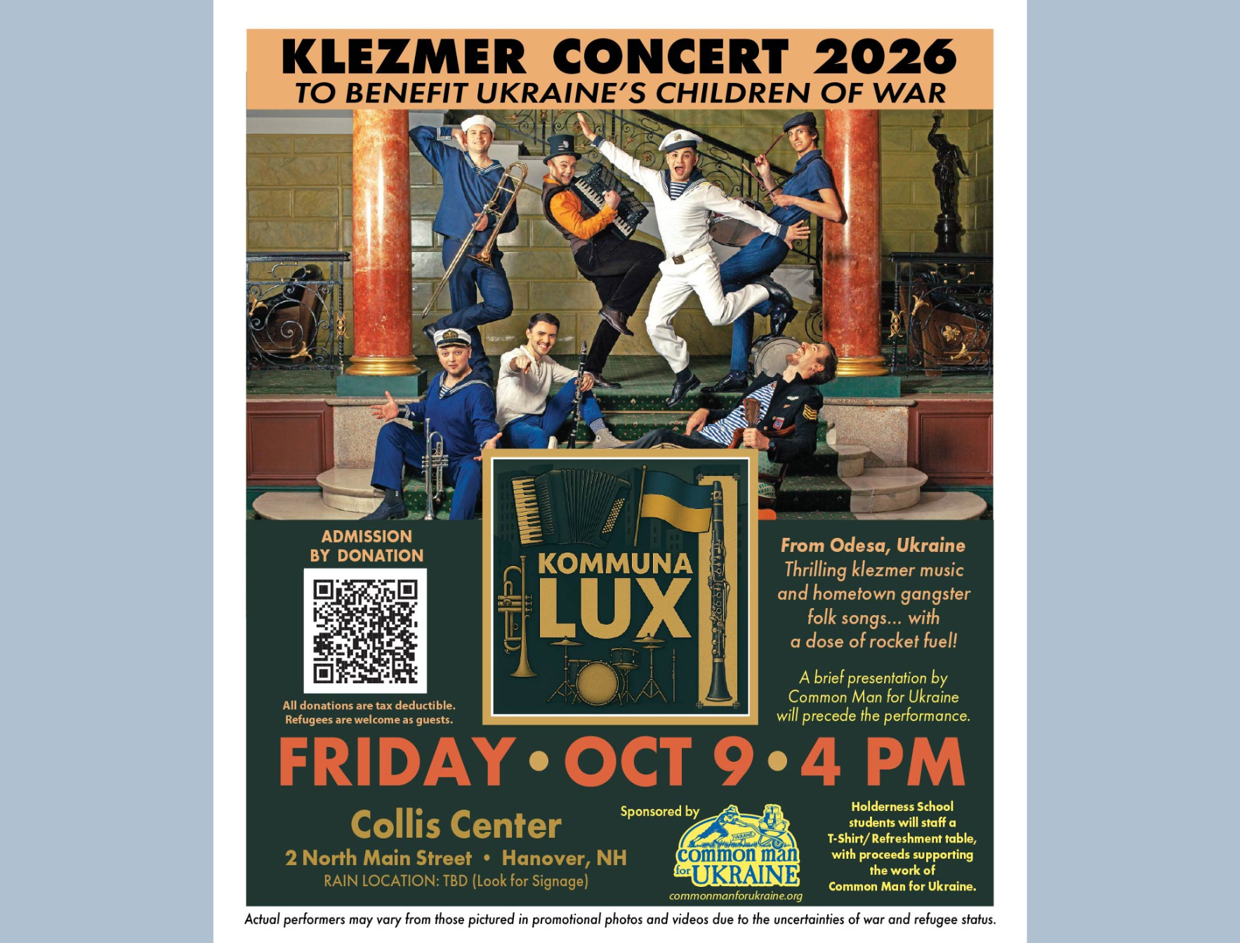 Campaign cover image for Hanover Klezmer Concert for Ukraine's Children of War