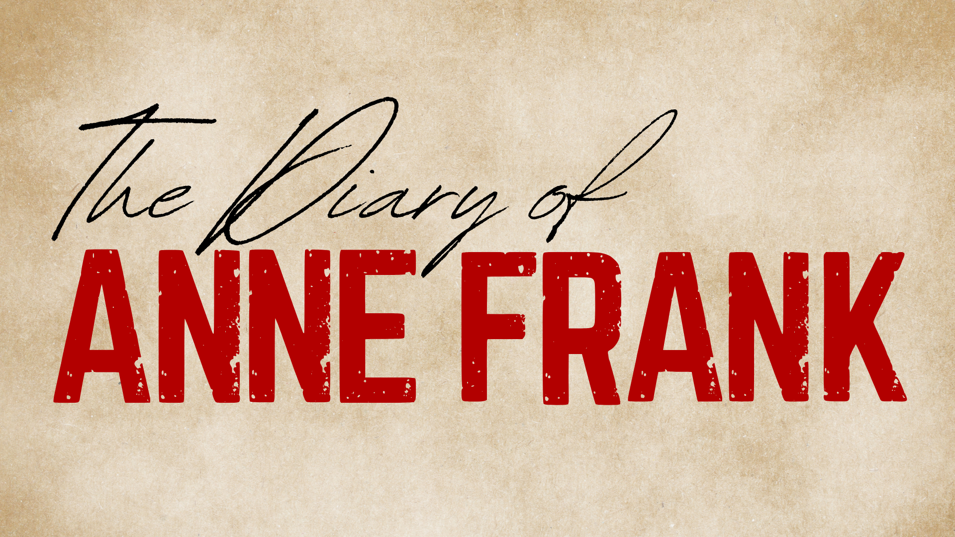 Campaign cover image for The Diary of Anne Frank, presented by Theatre Tulsa