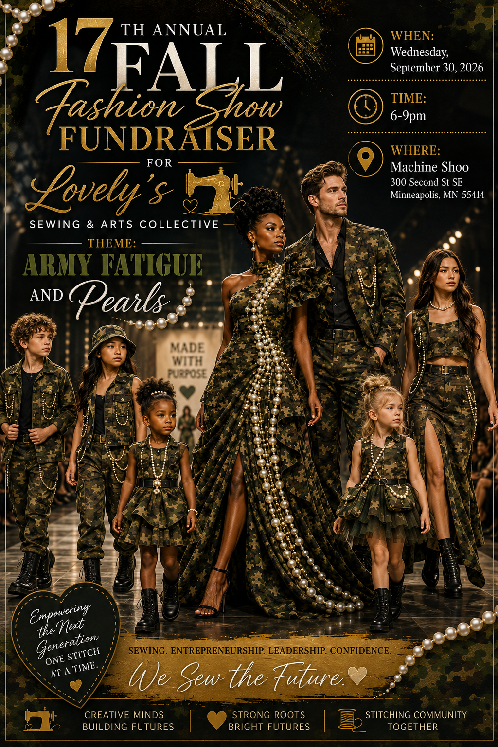 Campaign cover image for 17th Annual Fall Fashion Show Fundraiser for Lovely's Sewing & Arts Collective