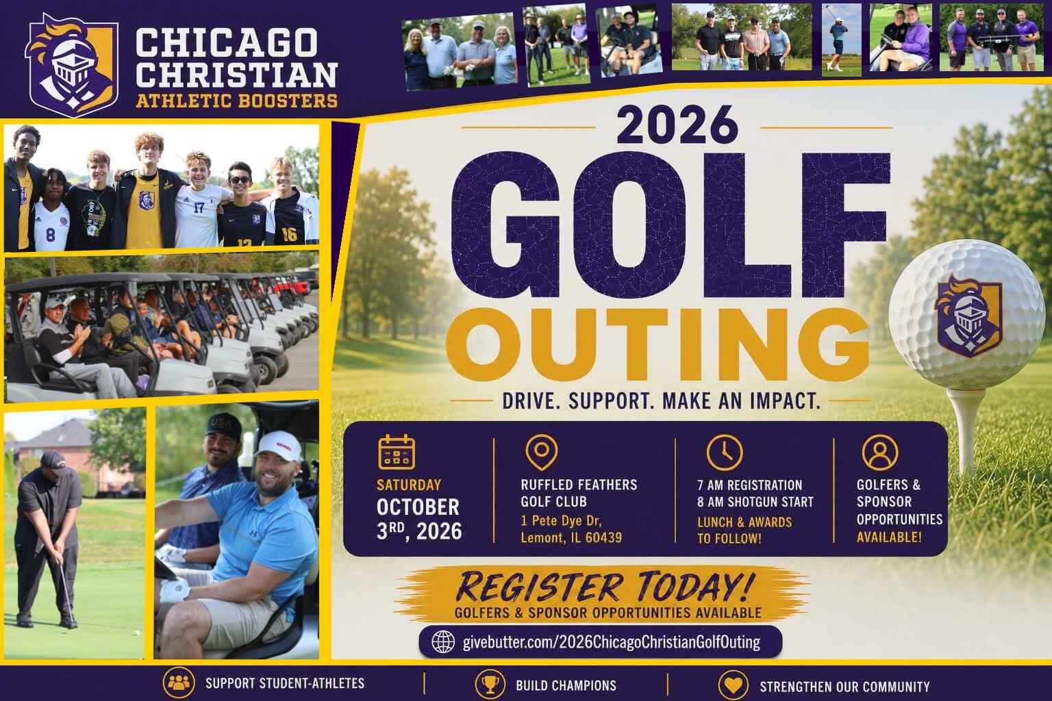 Campaign cover image for 2026 Chicago Christian Athletic Boosters Golf Outing