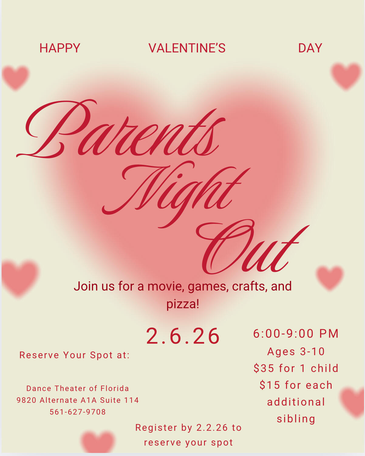 Campaign cover image for Parent's Night Out February 6th