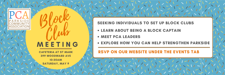 Campaign cover image for Parkside Block Club Meeting