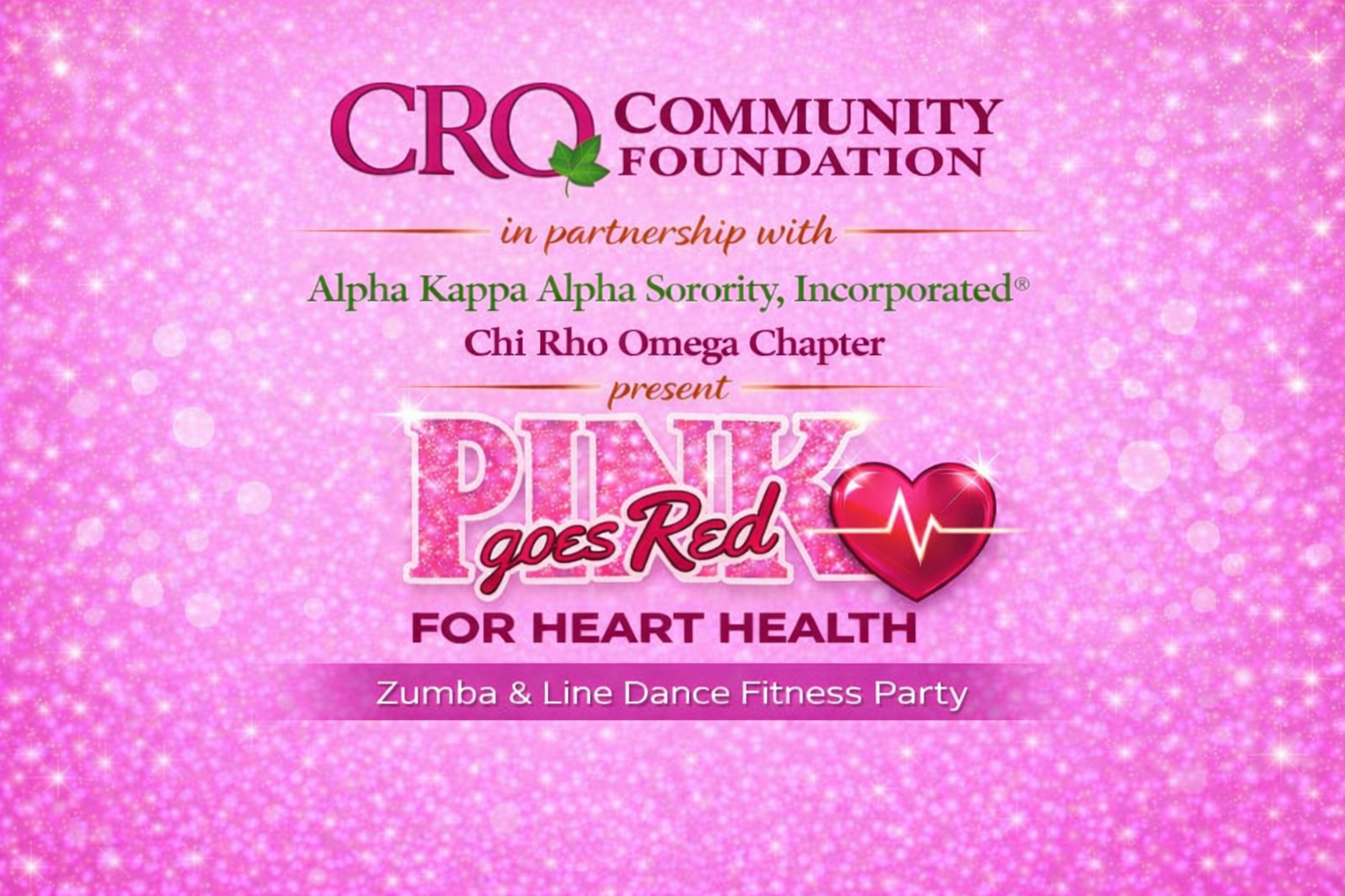 Campaign cover image for Pink Goes Red for Heart Health: Zumba & Line Dance Party