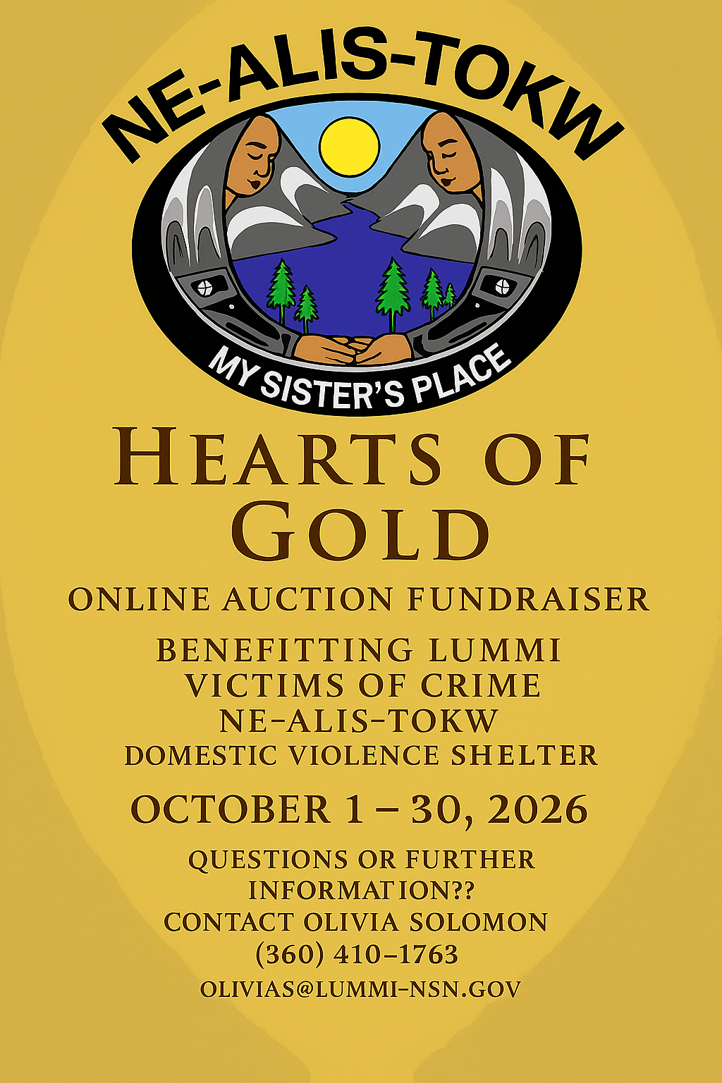 Campaign cover image for NeAlisTokw 2026 "Hearts of Gold" Fundraiser & Online Auction