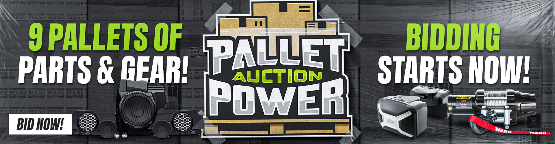 Campaign cover image for Pallet Power Auction - McGrath Powersports