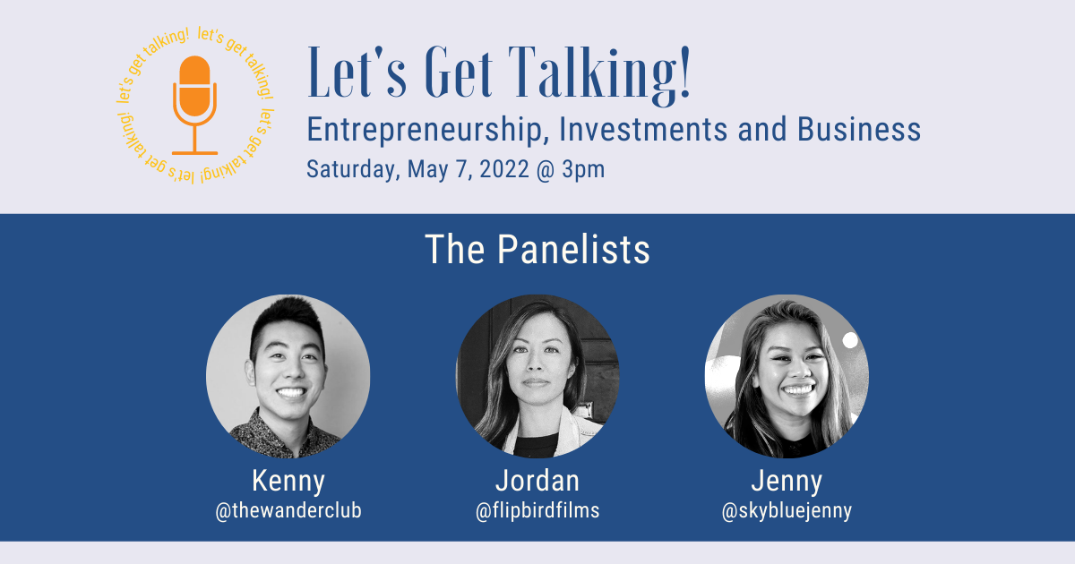 Campaign cover image for 22/05/07 Let's Get Talking! (s08.01) - Entrepreneurship, Investments and Business