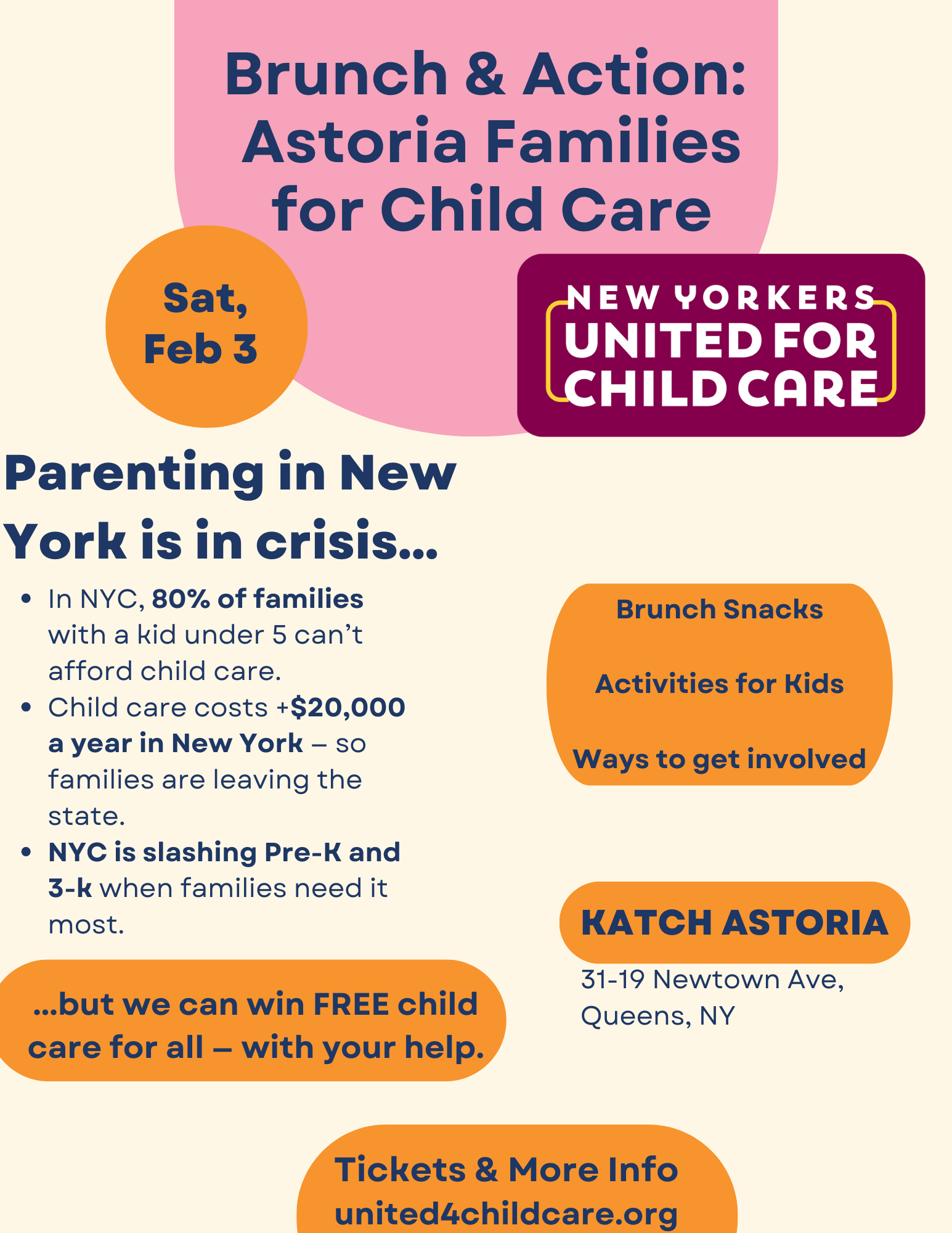 Campaign cover image for Bay Ridge Happy Hour for FREE Child Care