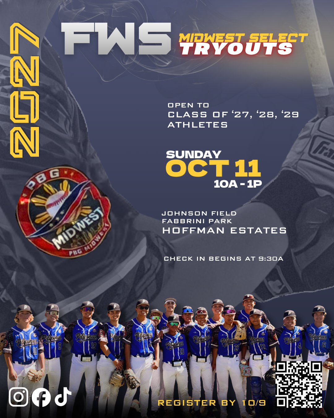 Campaign cover image for 2027 PBG Midwest Select Tryouts