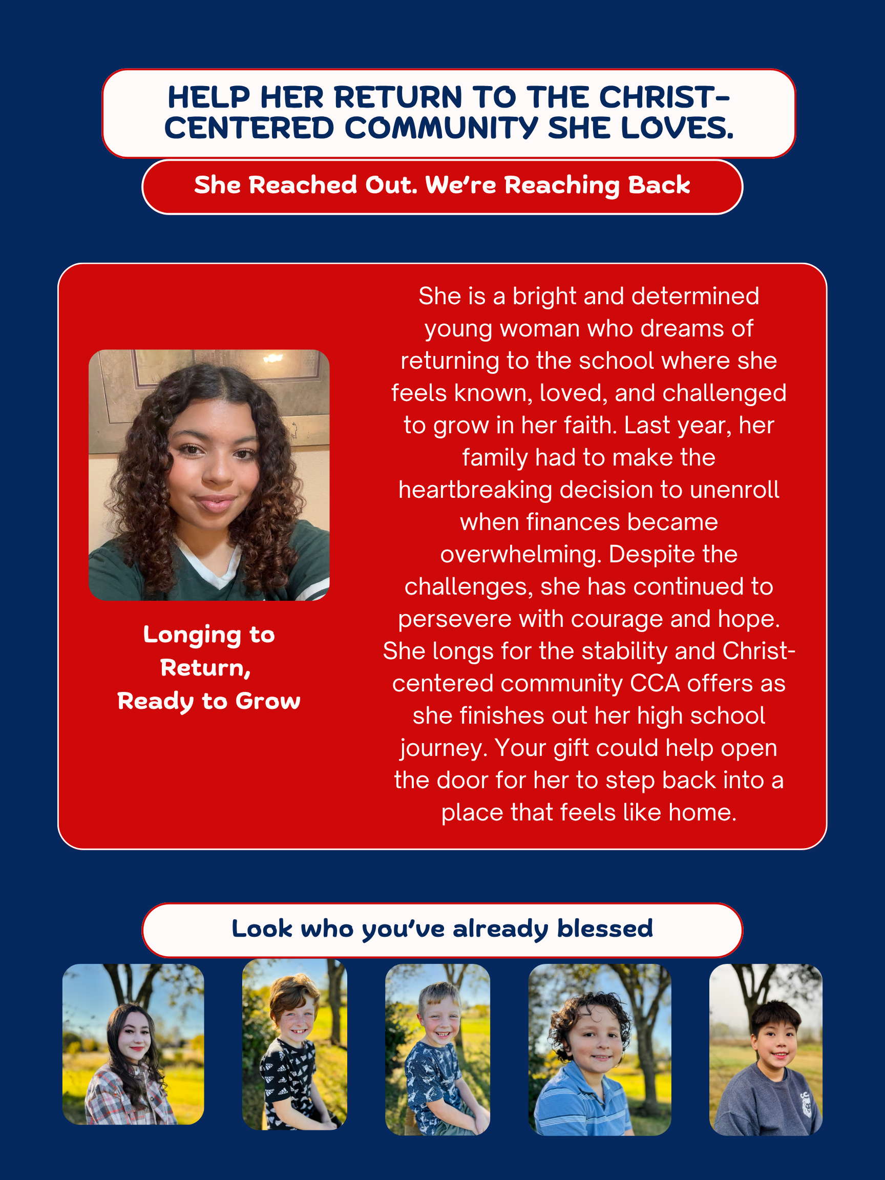 Campaign cover image for Open the Door for a Student