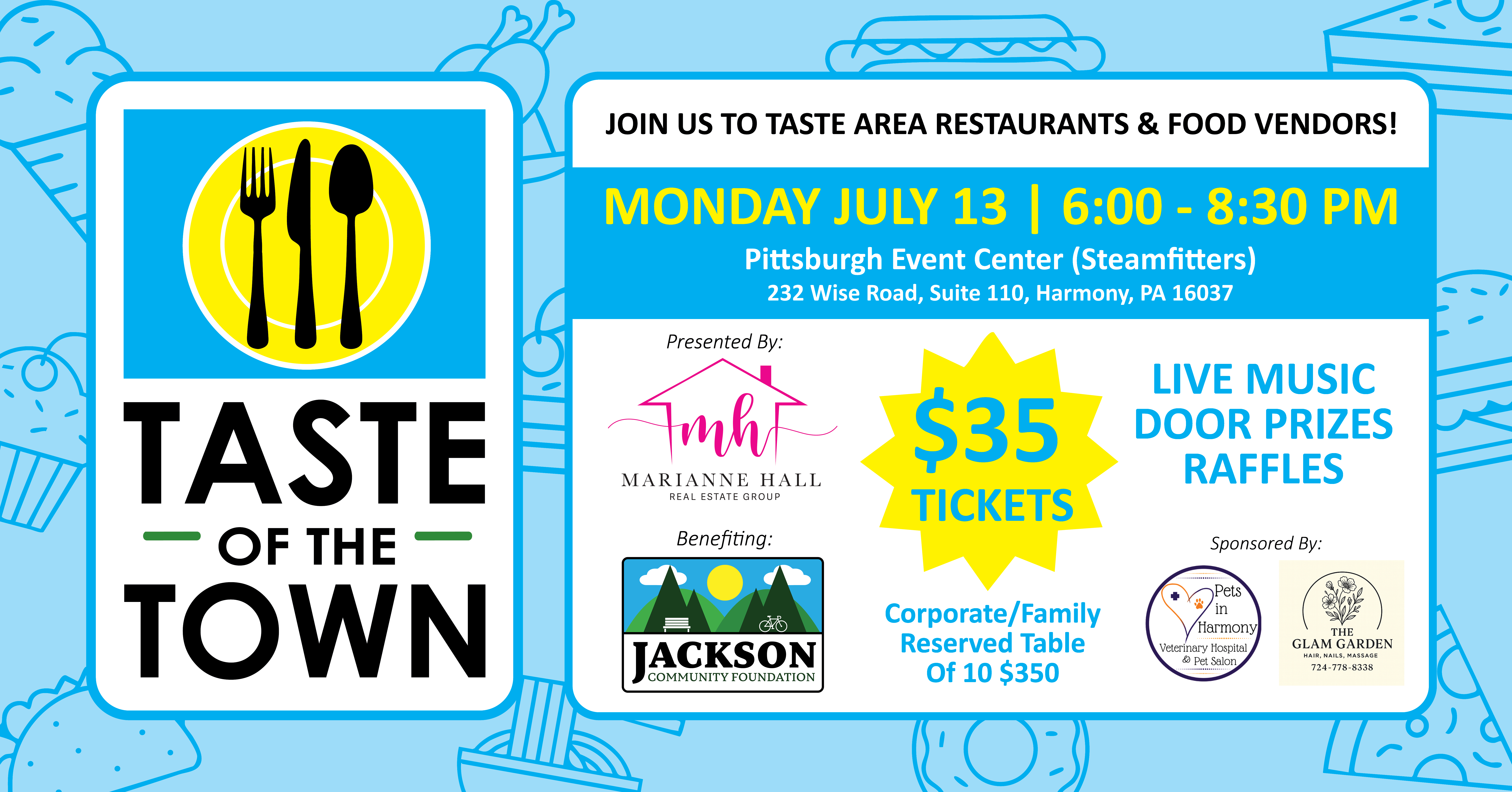 Campaign cover image for 2026 Taste of the Town - Presented by The Marianne Hall Group of Howard Hanna