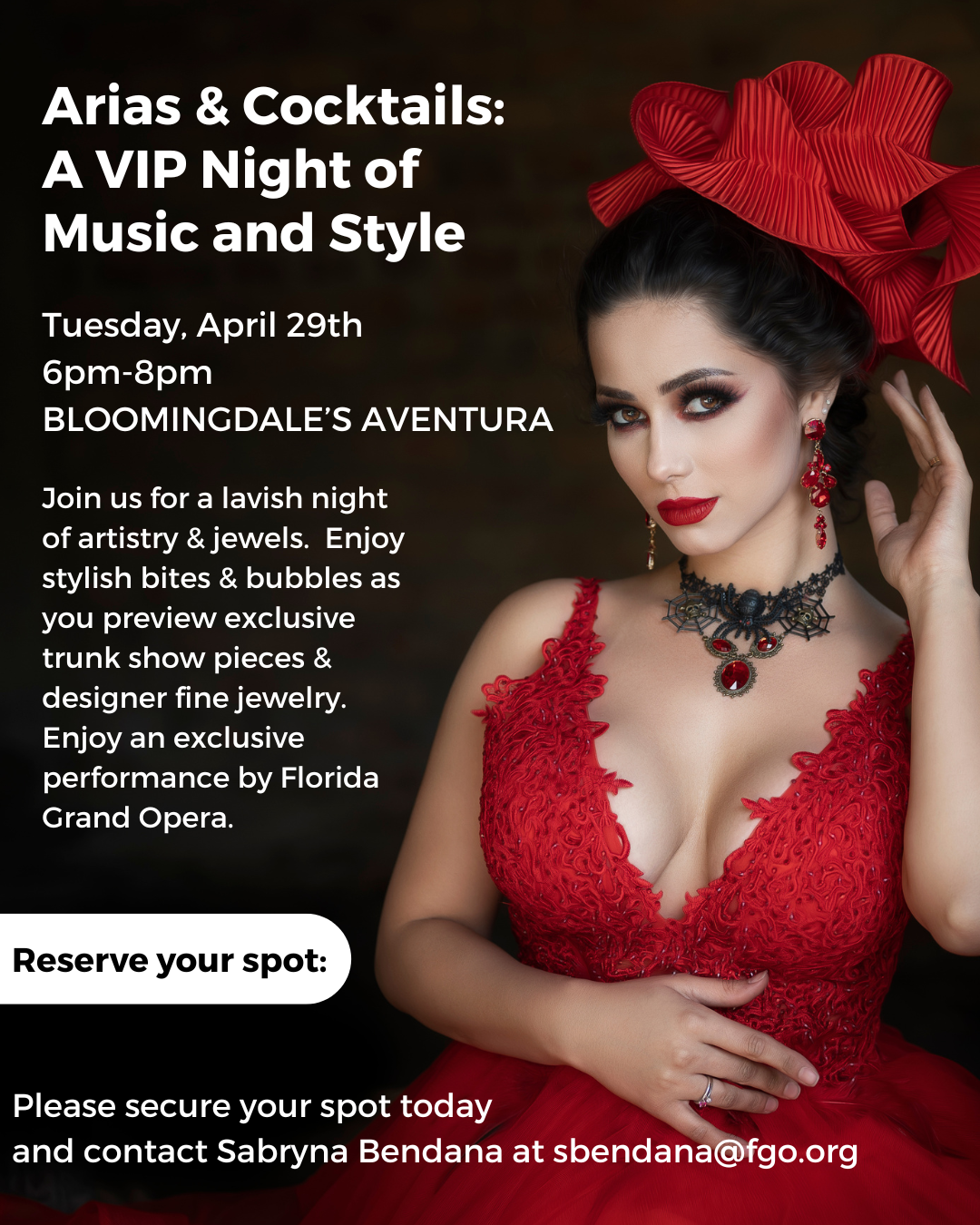 Campaign cover image for Arias & Cocktails: A VIP Night of Music and Style