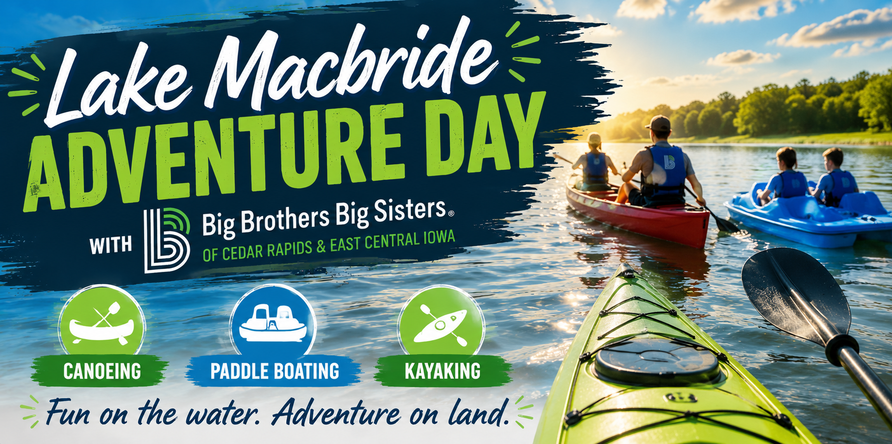 Campaign cover image for 🛶☀️ Lake Macbride Adventure Day with BBBS!