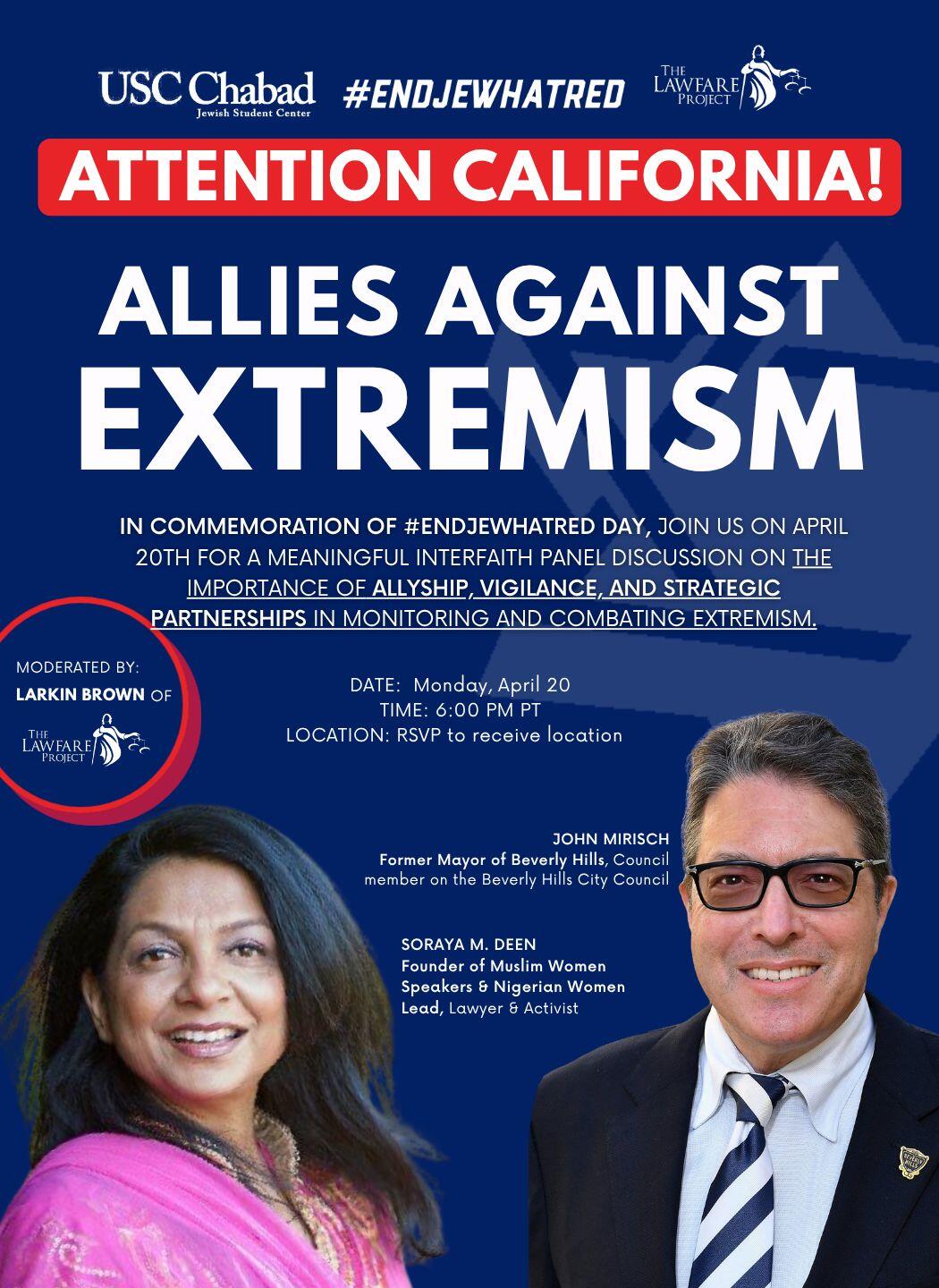 Campaign cover image for Allies Against Extremism California