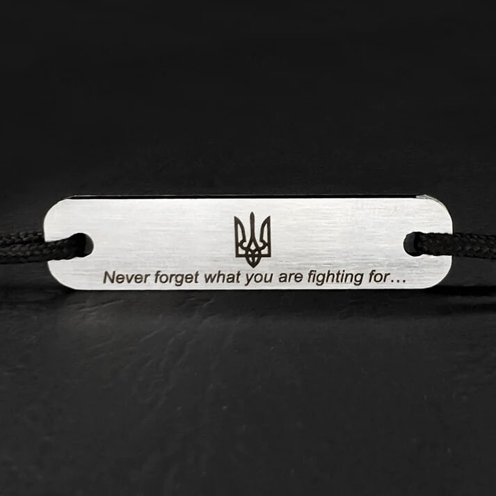 Campaign cover image for Made in russia, Recycled in Ukraine: "Never forget" bracelet from Memory Steel