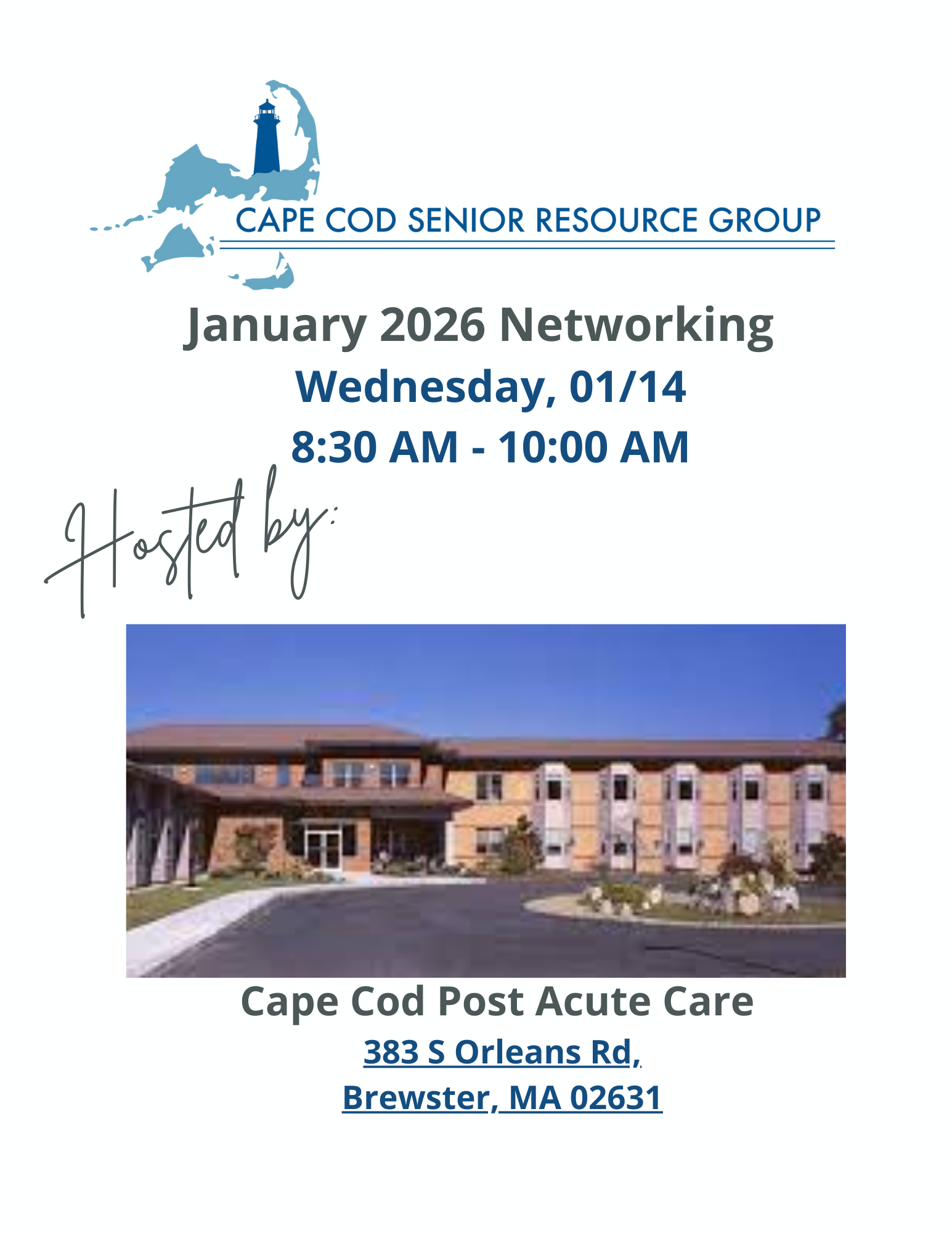 Campaign cover image for CCSRG January 2026 Networking