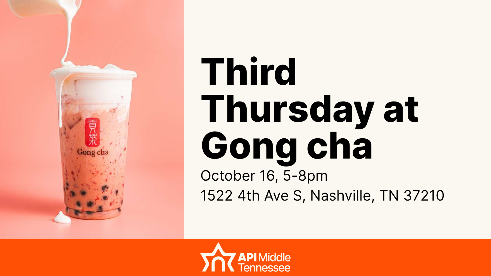 Campaign cover image for Third Thursday at Gong cha