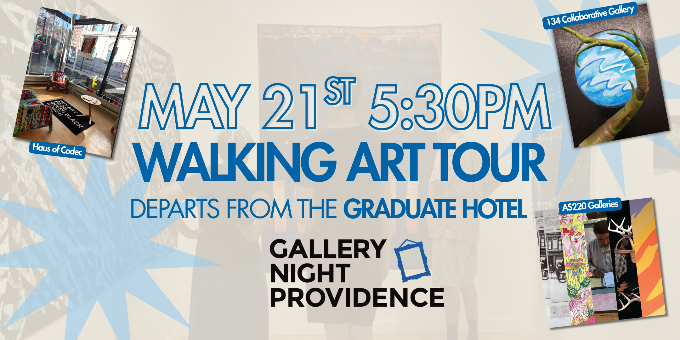 Campaign cover image for Gallery Night 2026 - May 21st  5:30pm Walking Tour