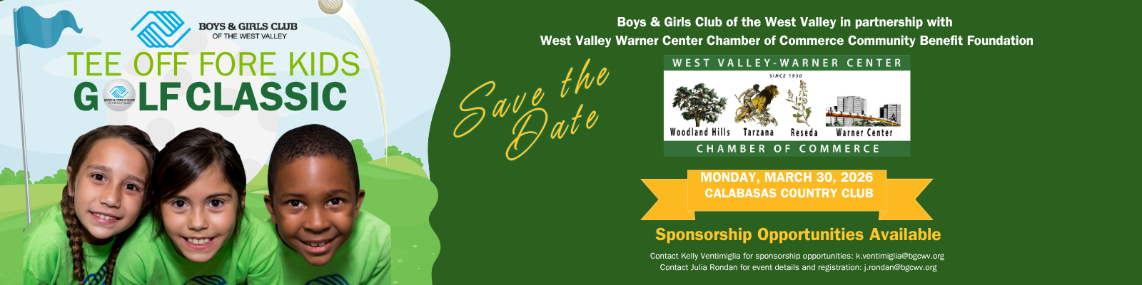 Campaign cover image for Tee Off Fore Kids 2026 Golf Classic