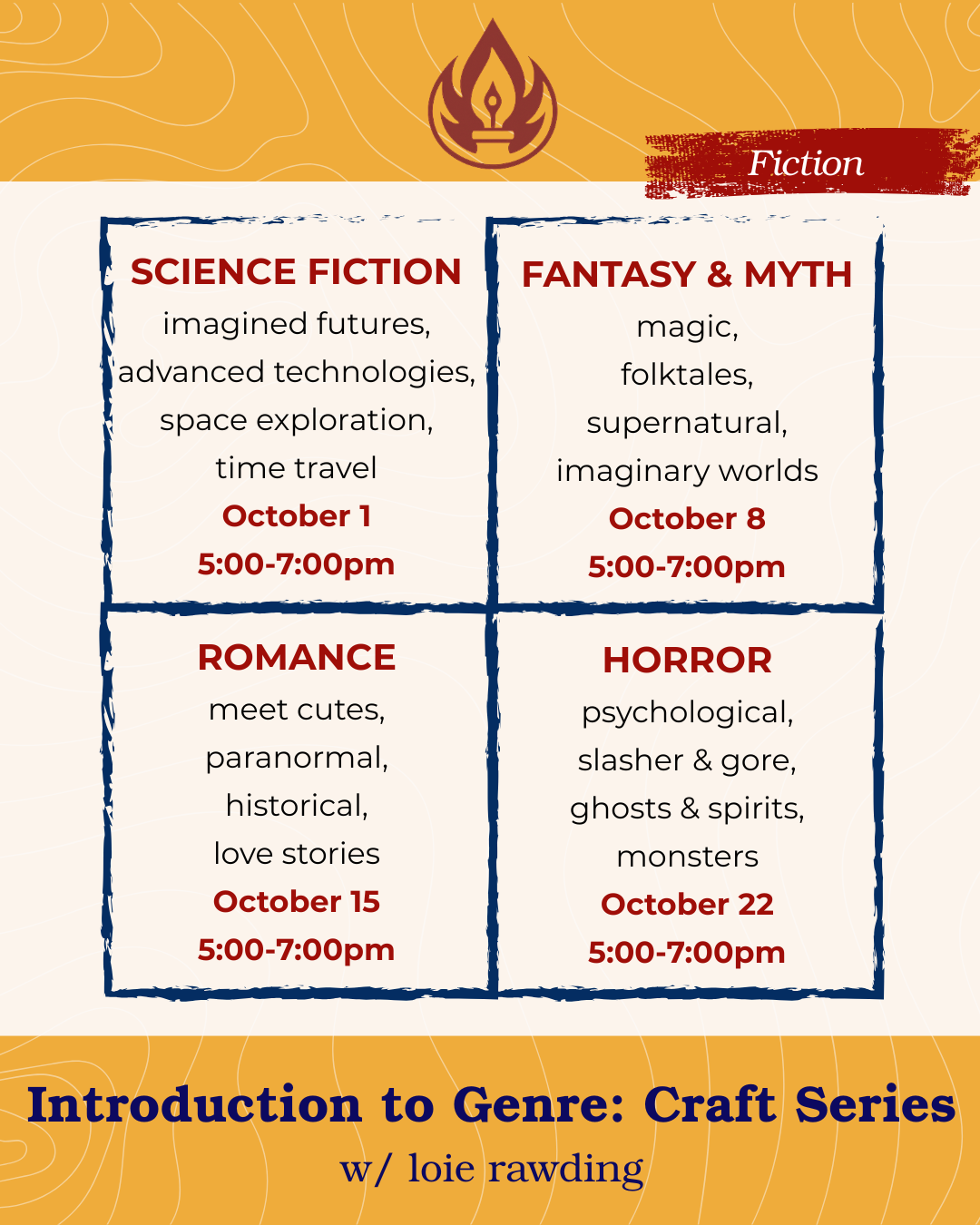 Campaign cover image for Introduction to Genre: Craft Series